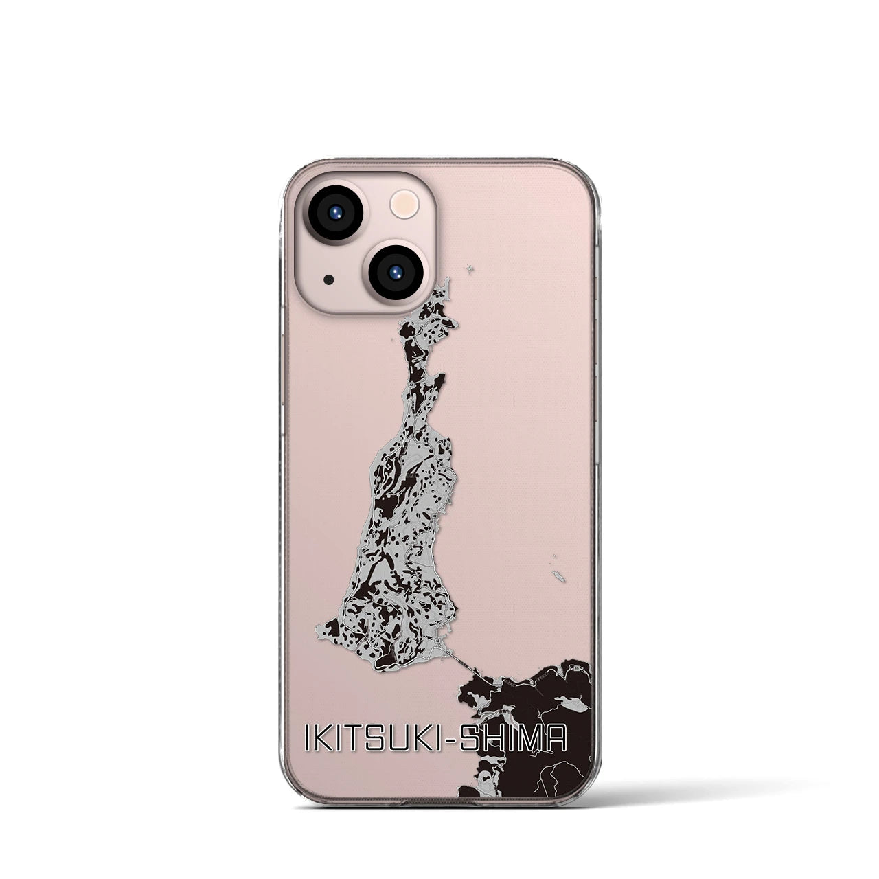 【生月島(長崎県)】地図柄iPhoneケース(クリアタイプ)