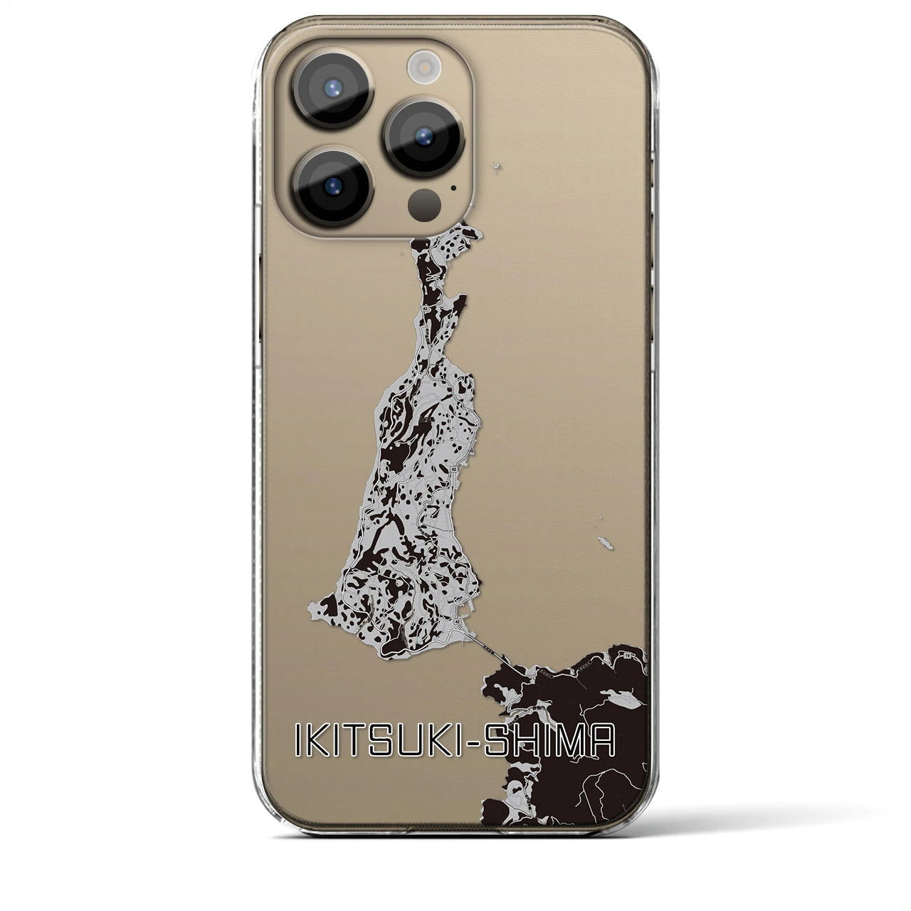 【生月島(長崎県)】地図柄iPhoneケース(クリアタイプ)