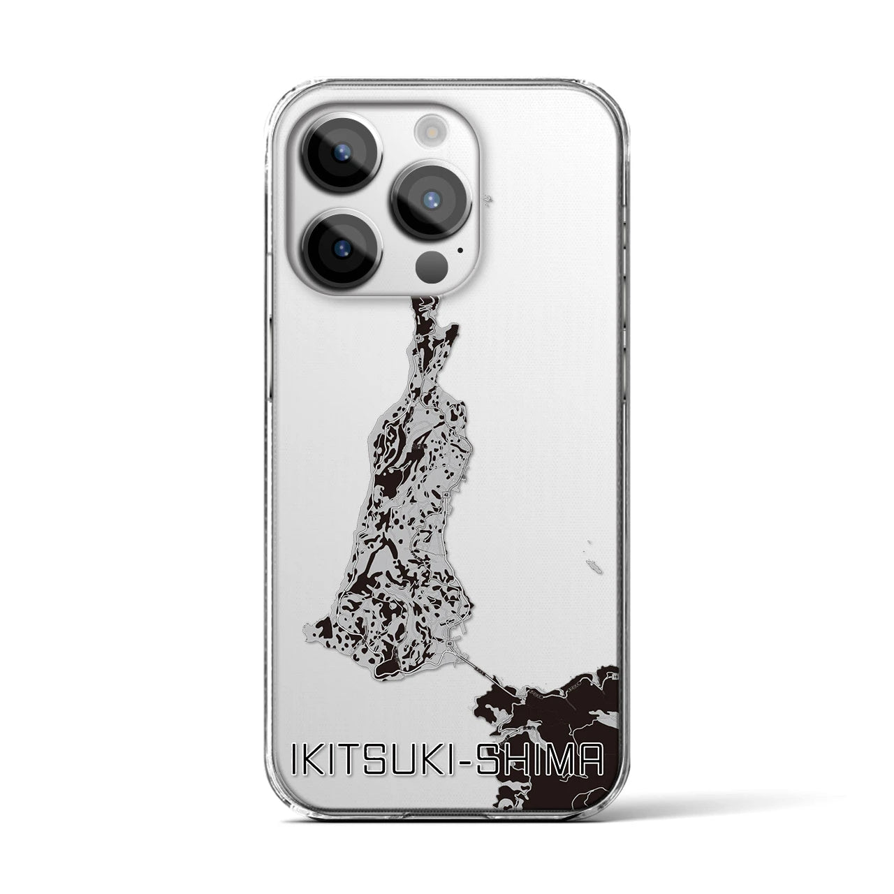 【生月島(長崎県)】地図柄iPhoneケース(クリアタイプ)