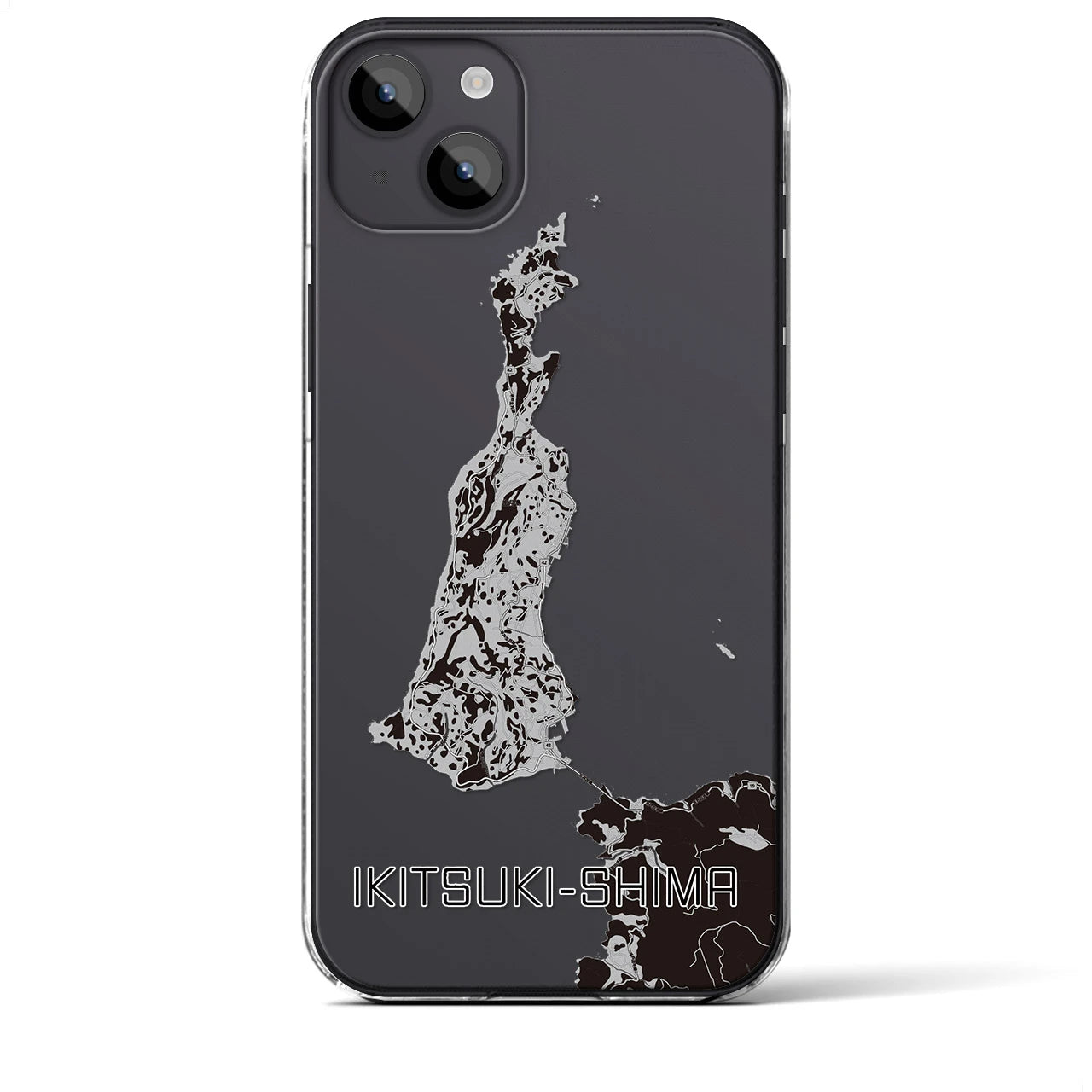 【生月島(長崎県)】地図柄iPhoneケース(クリアタイプ)