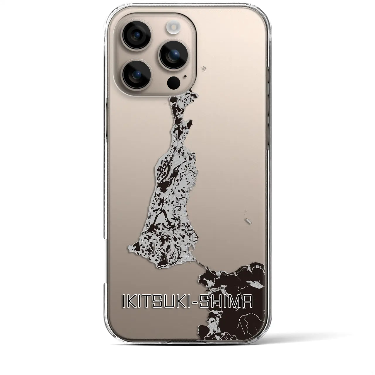 【生月島(長崎県)】地図柄iPhoneケース(クリアタイプ)