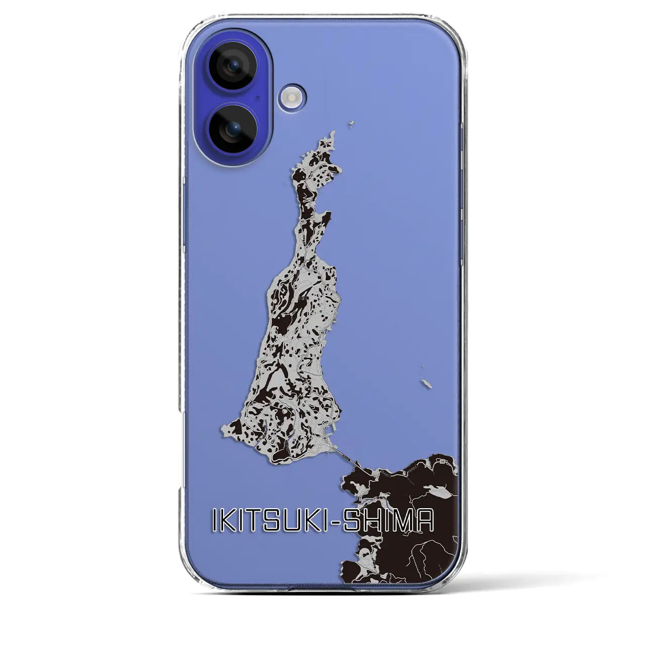 【生月島(長崎県)】地図柄iPhoneケース(クリアタイプ)