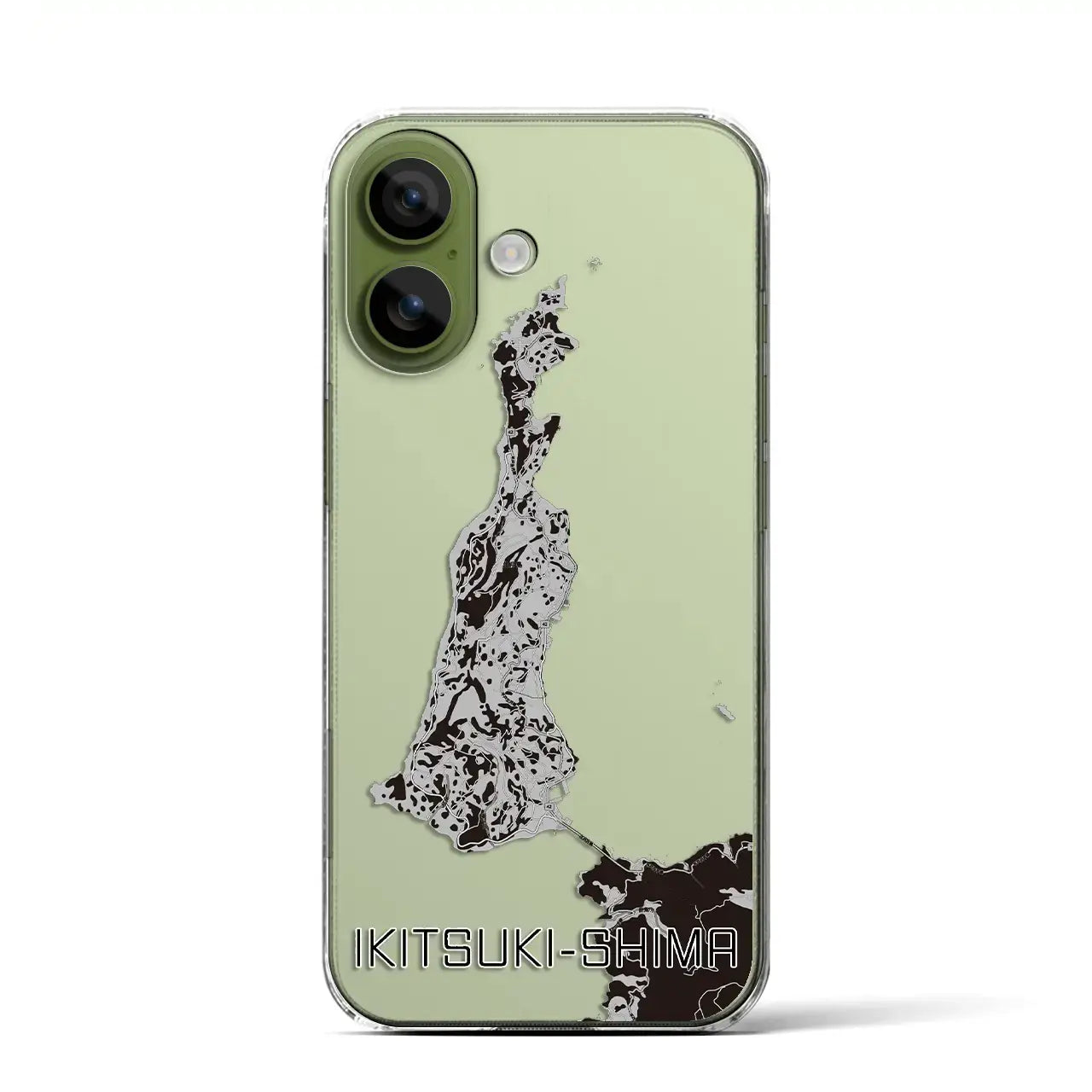 【生月島(長崎県)】地図柄iPhoneケース(クリアタイプ)