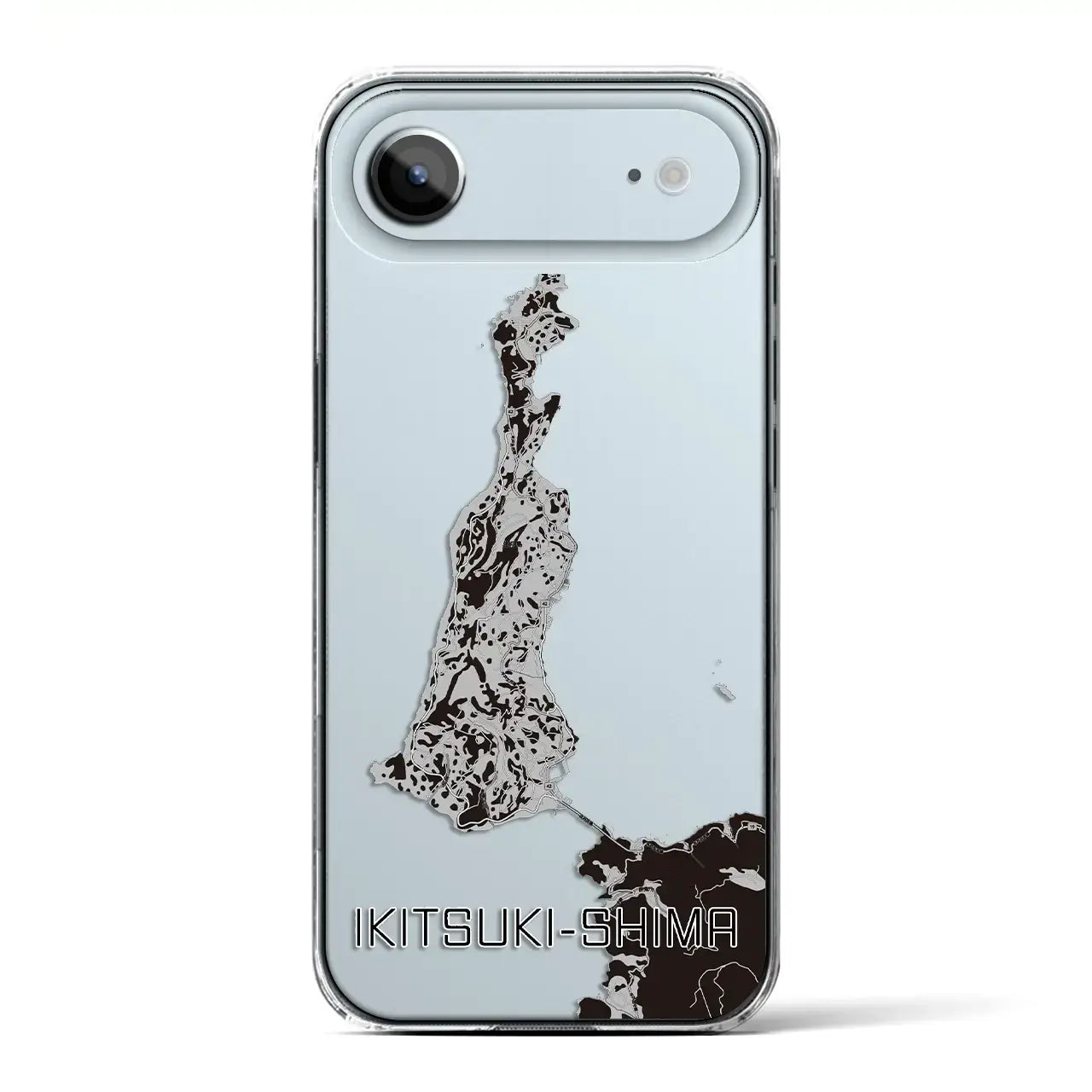 【生月島(長崎県)】地図柄iPhoneケース(クリアタイプ)