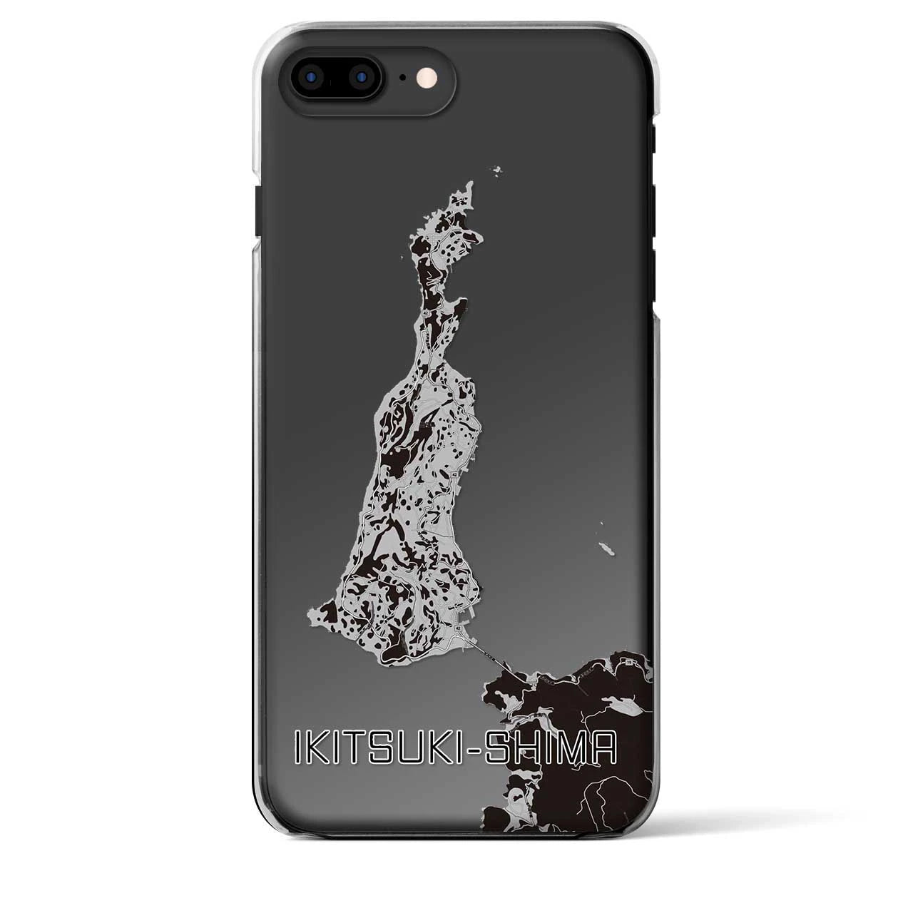 【生月島(長崎県)】地図柄iPhoneケース(クリアタイプ)