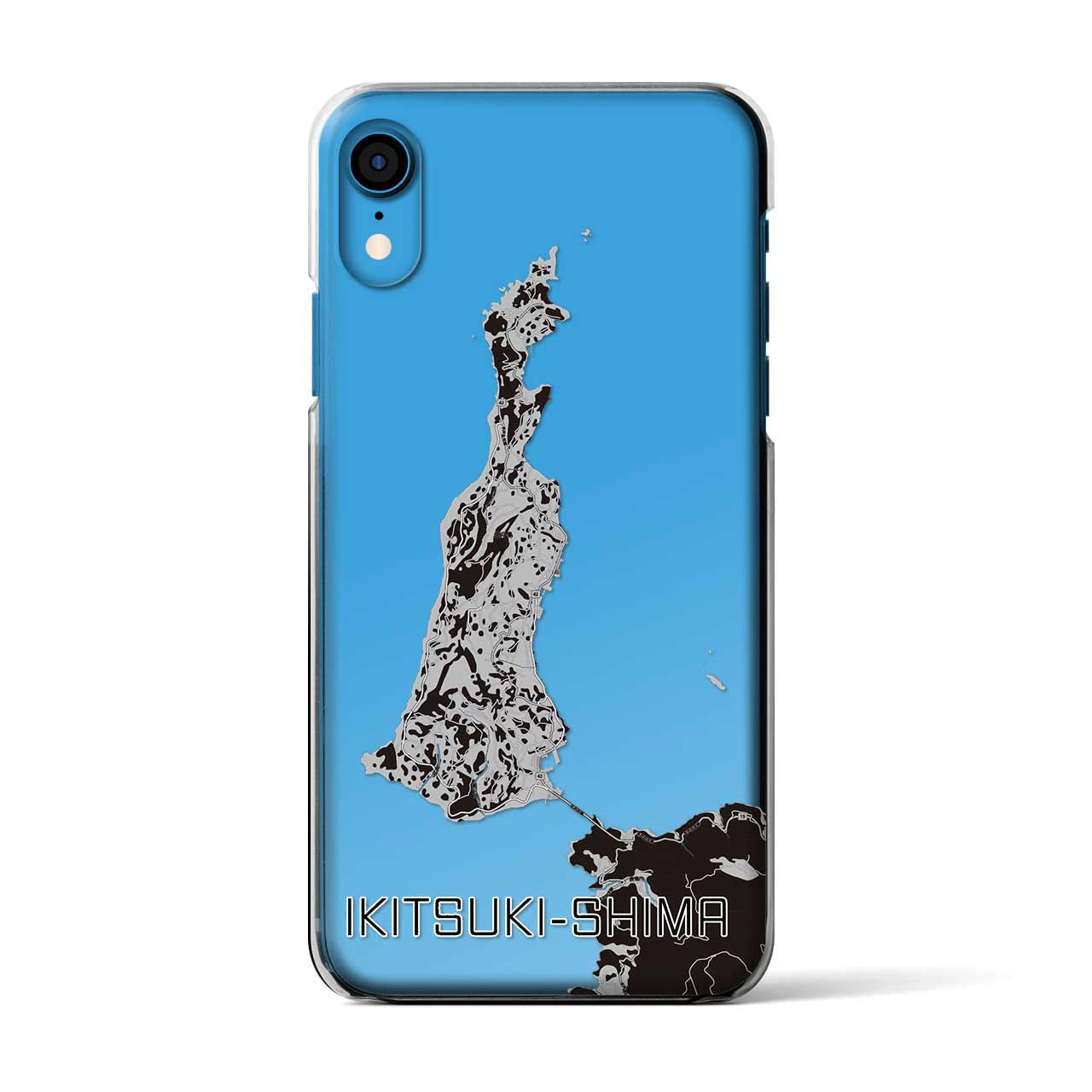 【生月島(長崎県)】地図柄iPhoneケース(クリアタイプ)