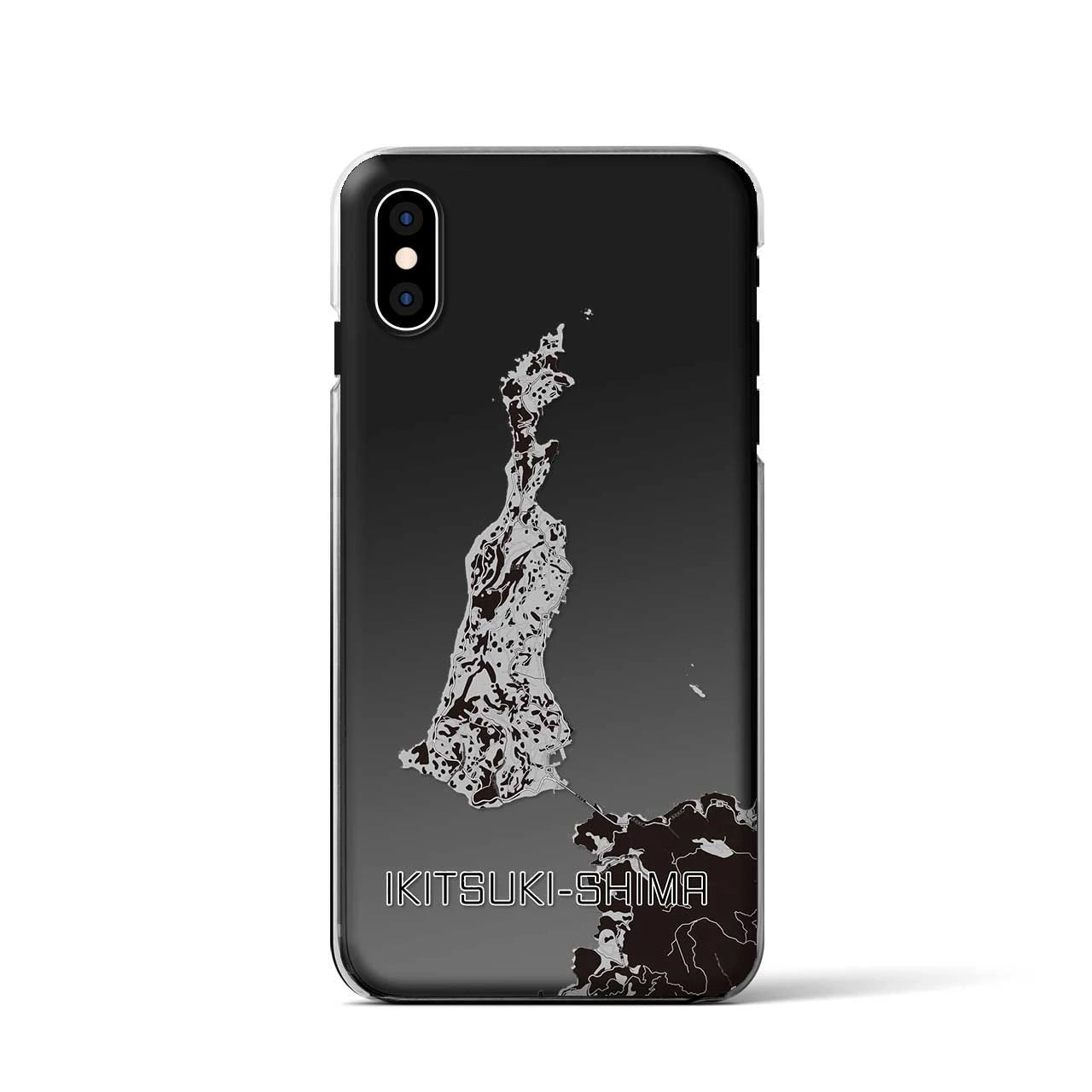 【生月島(長崎県)】地図柄iPhoneケース(クリアタイプ)