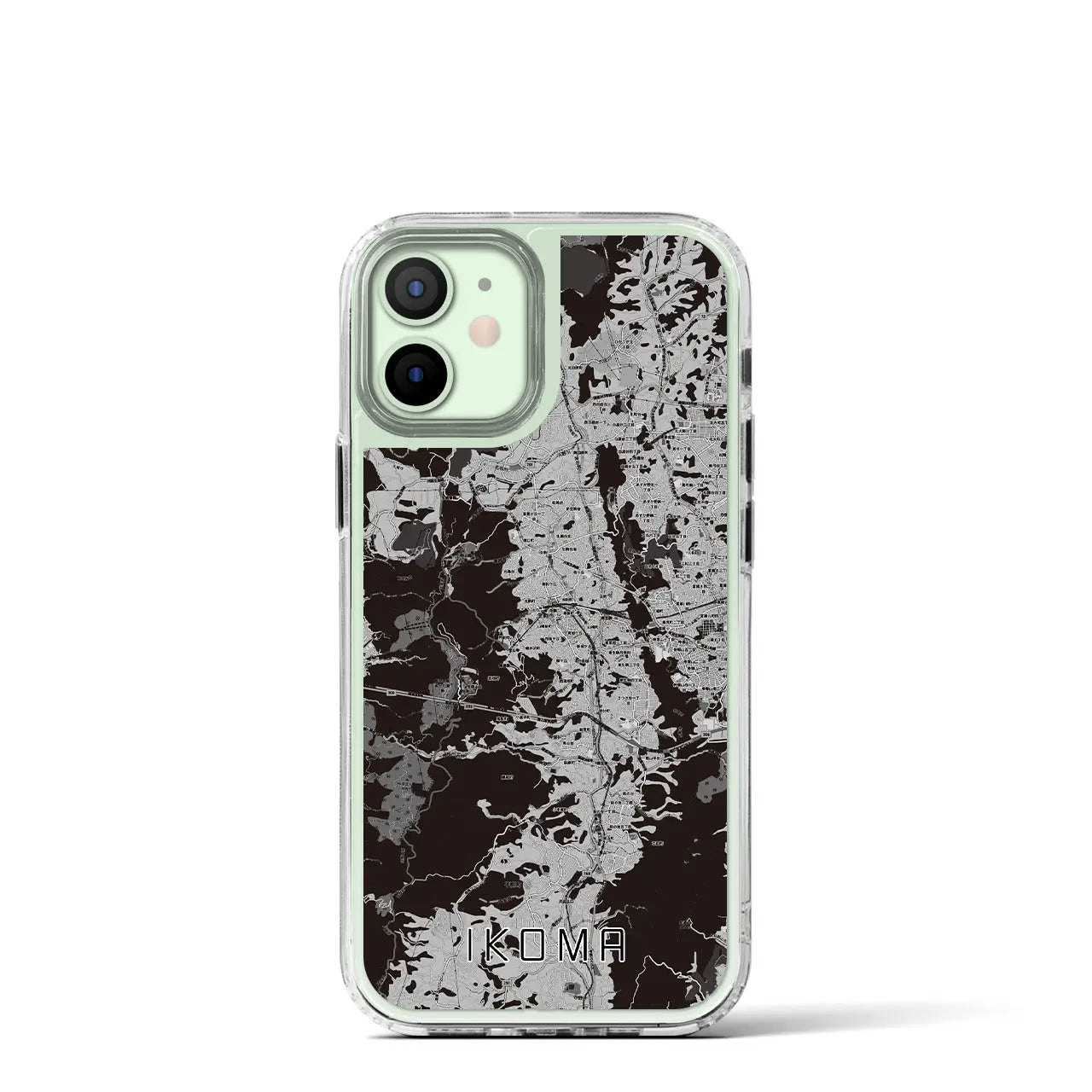 【生駒(奈良県)】地図柄iPhoneケース(MagSafeタイプ)