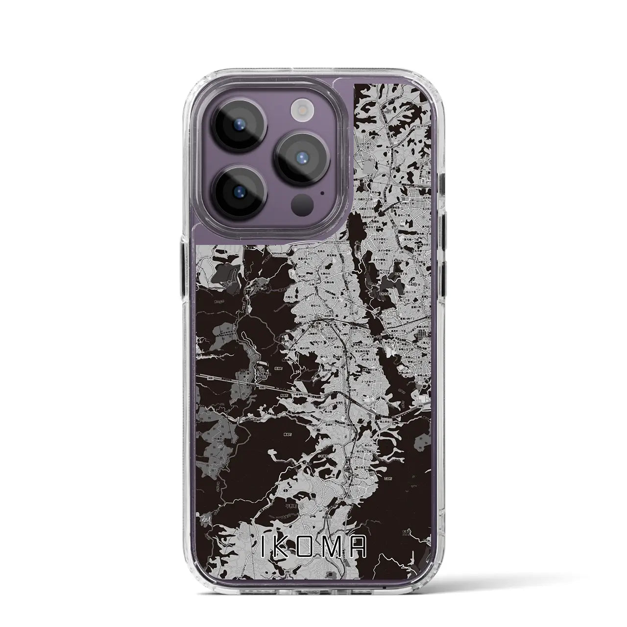 【生駒(奈良県)】地図柄iPhoneケース(MagSafeタイプ)