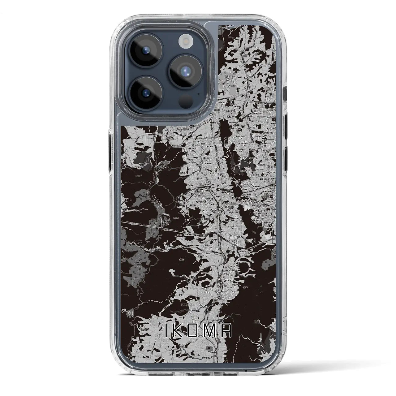 【生駒(奈良県)】地図柄iPhoneケース(MagSafeタイプ)