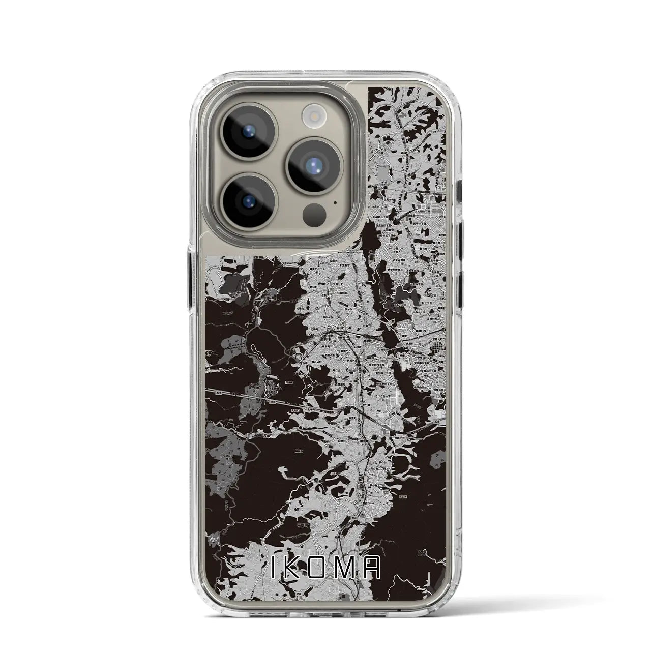 【生駒(奈良県)】地図柄iPhoneケース(MagSafeタイプ)