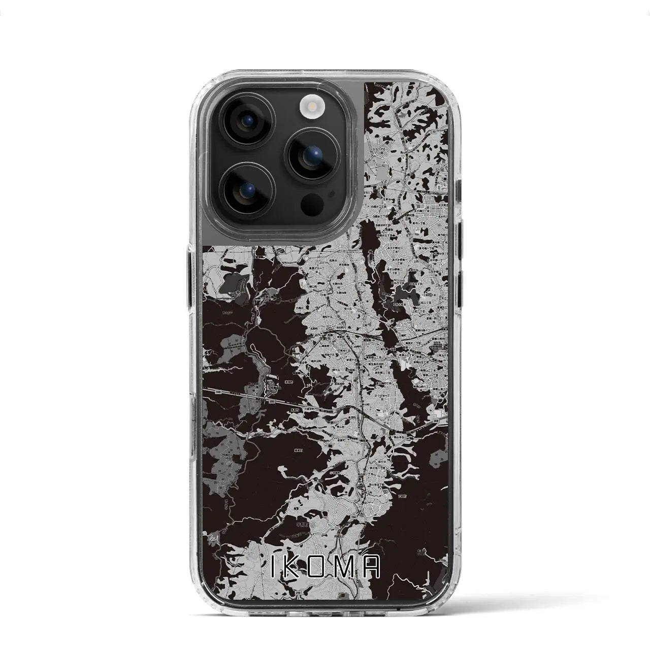 【生駒(奈良県)】地図柄iPhoneケース(MagSafeタイプ)