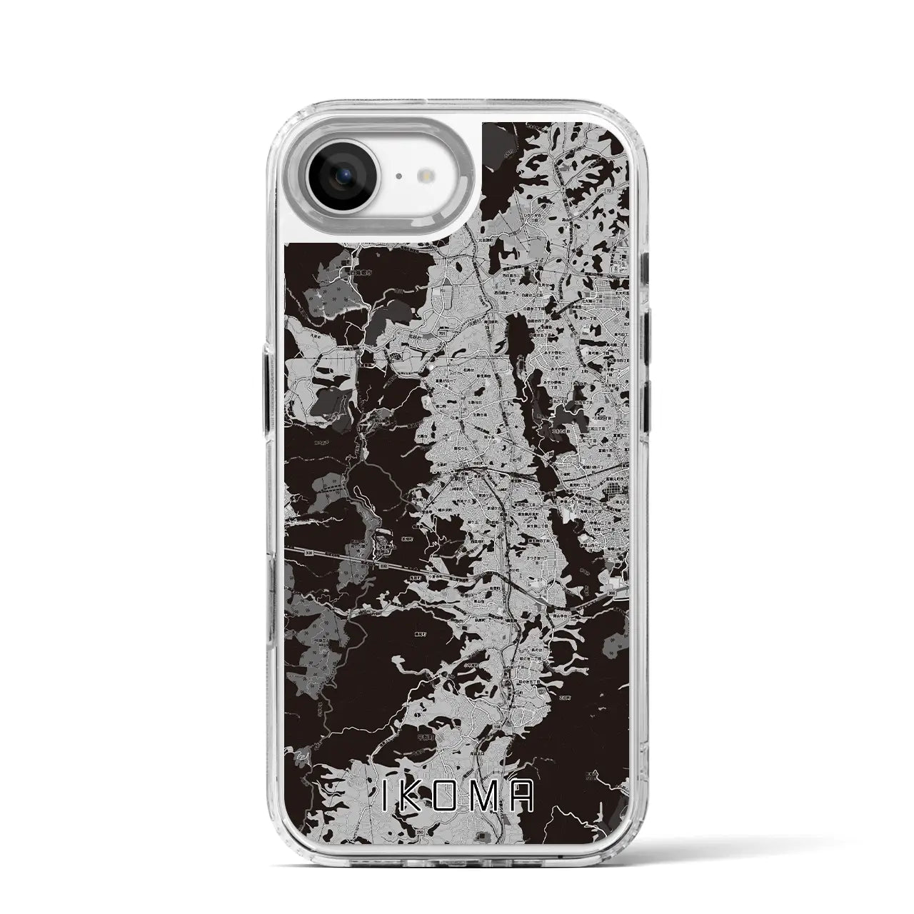 【生駒(奈良県)】地図柄iPhoneケース(MagSafeタイプ)