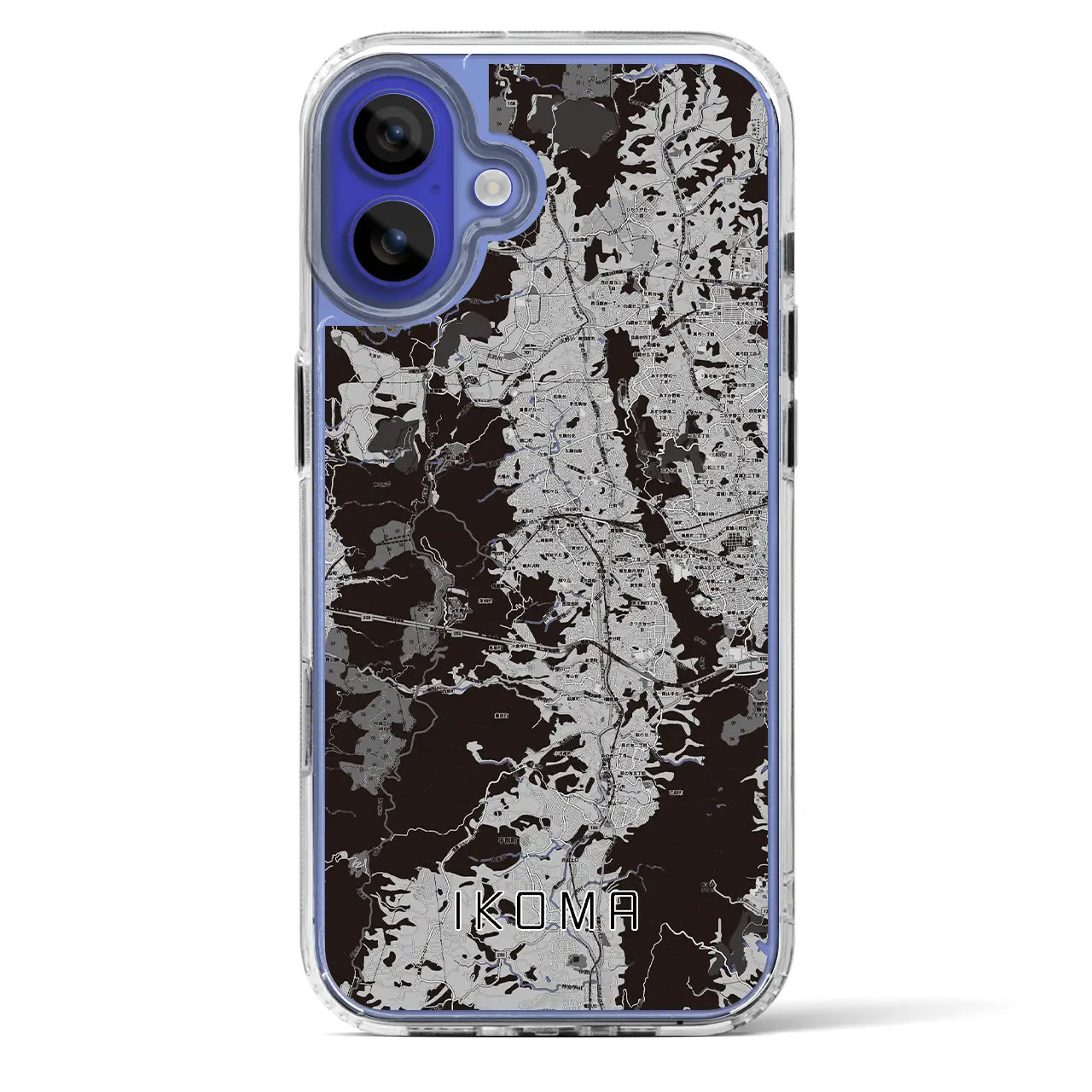 【生駒(奈良県)】地図柄iPhoneケース(MagSafeタイプ)