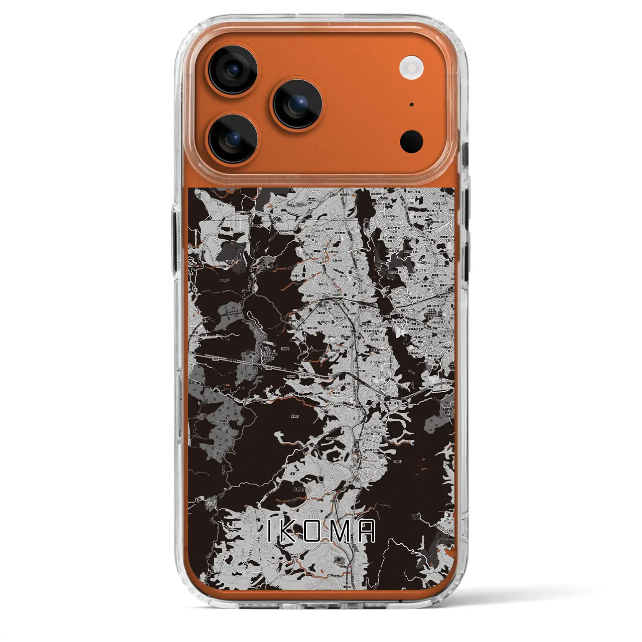 【生駒(奈良県)】地図柄iPhoneケース(MagSafeタイプ)