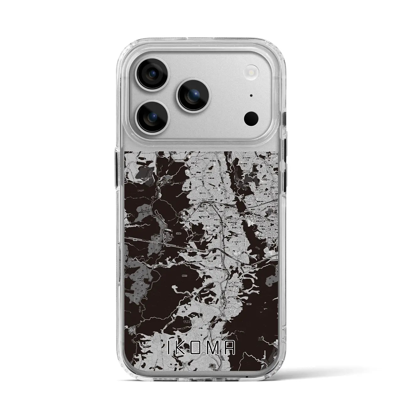 【生駒(奈良県)】地図柄iPhoneケース(MagSafeタイプ)