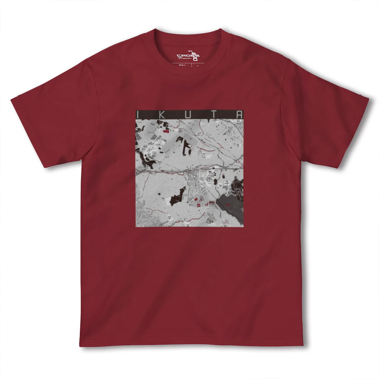 【生田(神奈川県)】地図柄ヘビーウェイトTシャツ