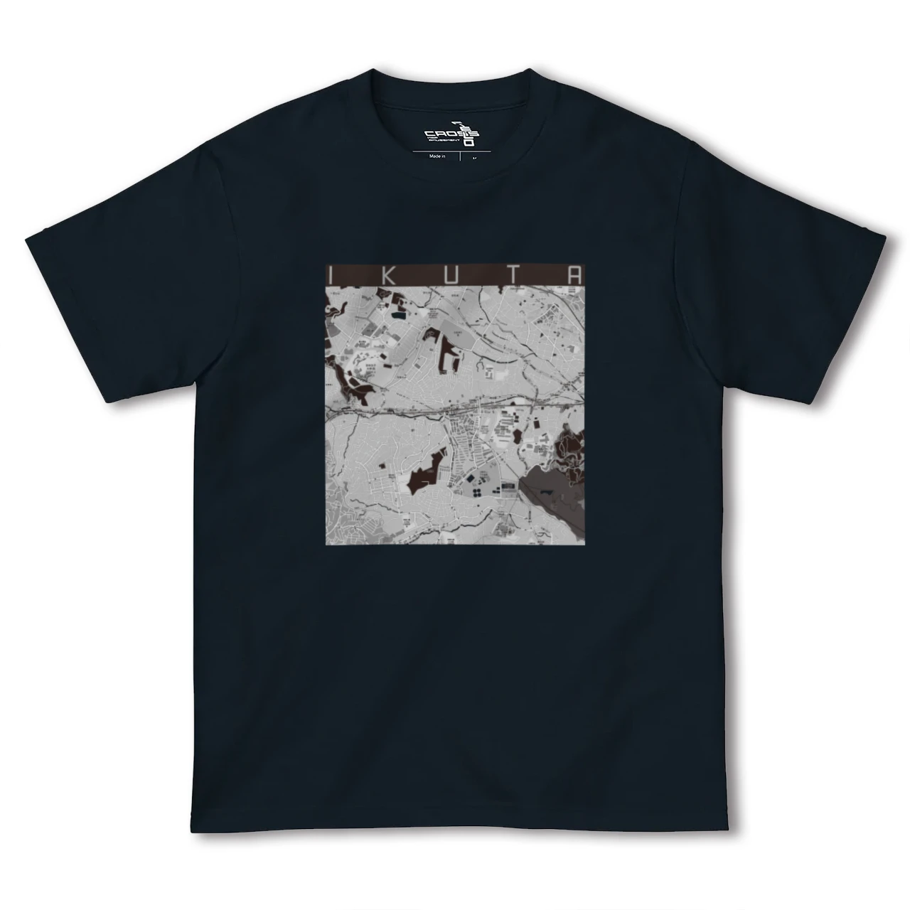 【生田(神奈川県)】地図柄ヘビーウェイトTシャツ