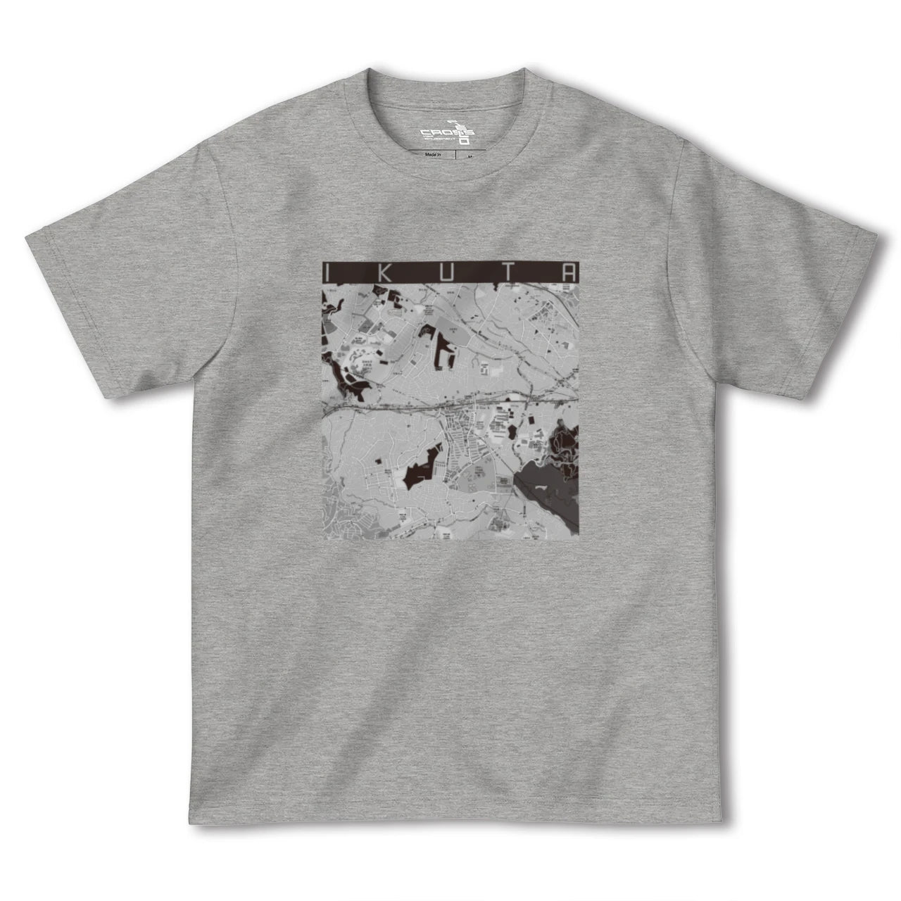 【生田(神奈川県)】地図柄ヘビーウェイトTシャツ