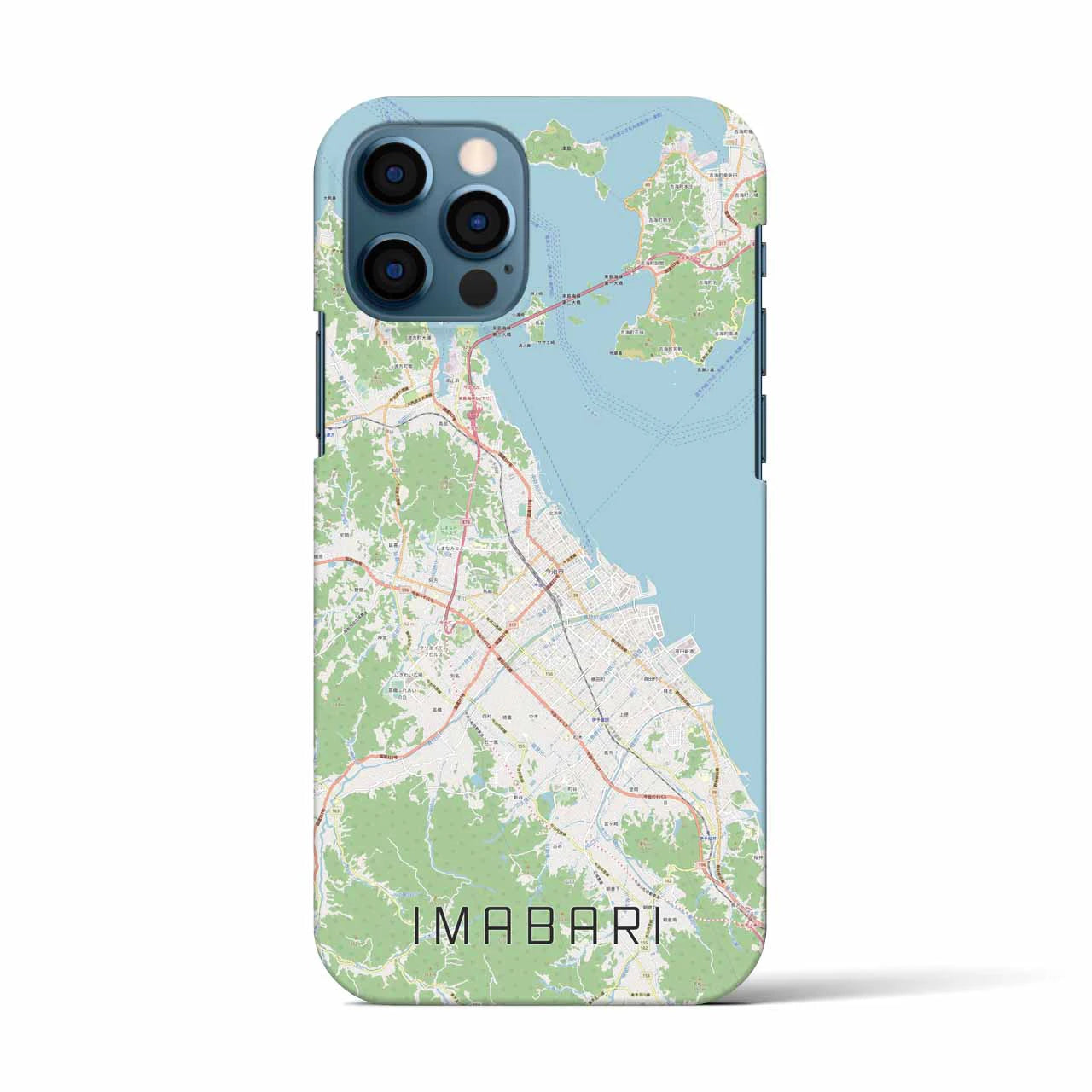 【今治2(愛媛県)】地図柄iPhoneケース(バックカバータイプ)
