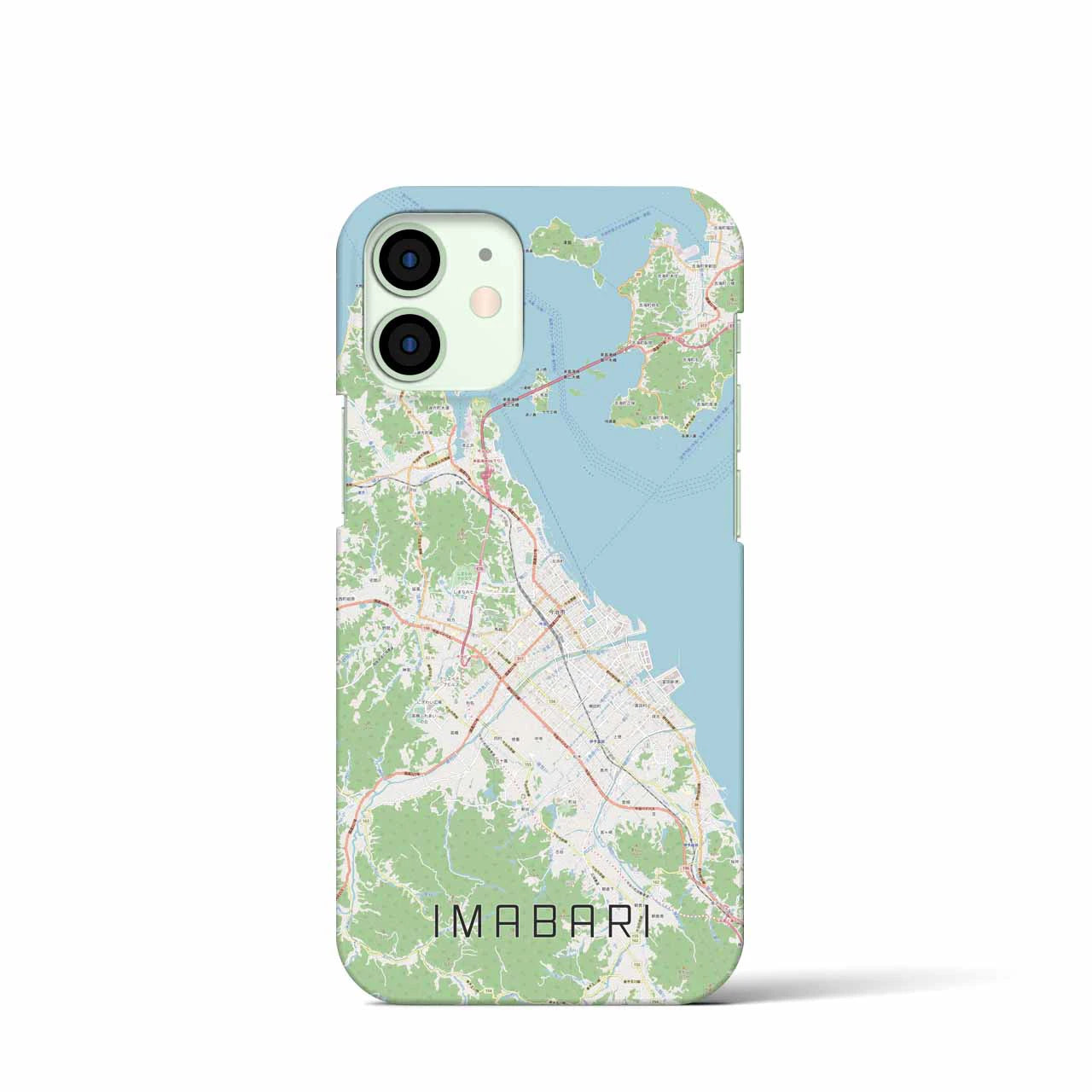 【今治2(愛媛県)】地図柄iPhoneケース(バックカバータイプ)
