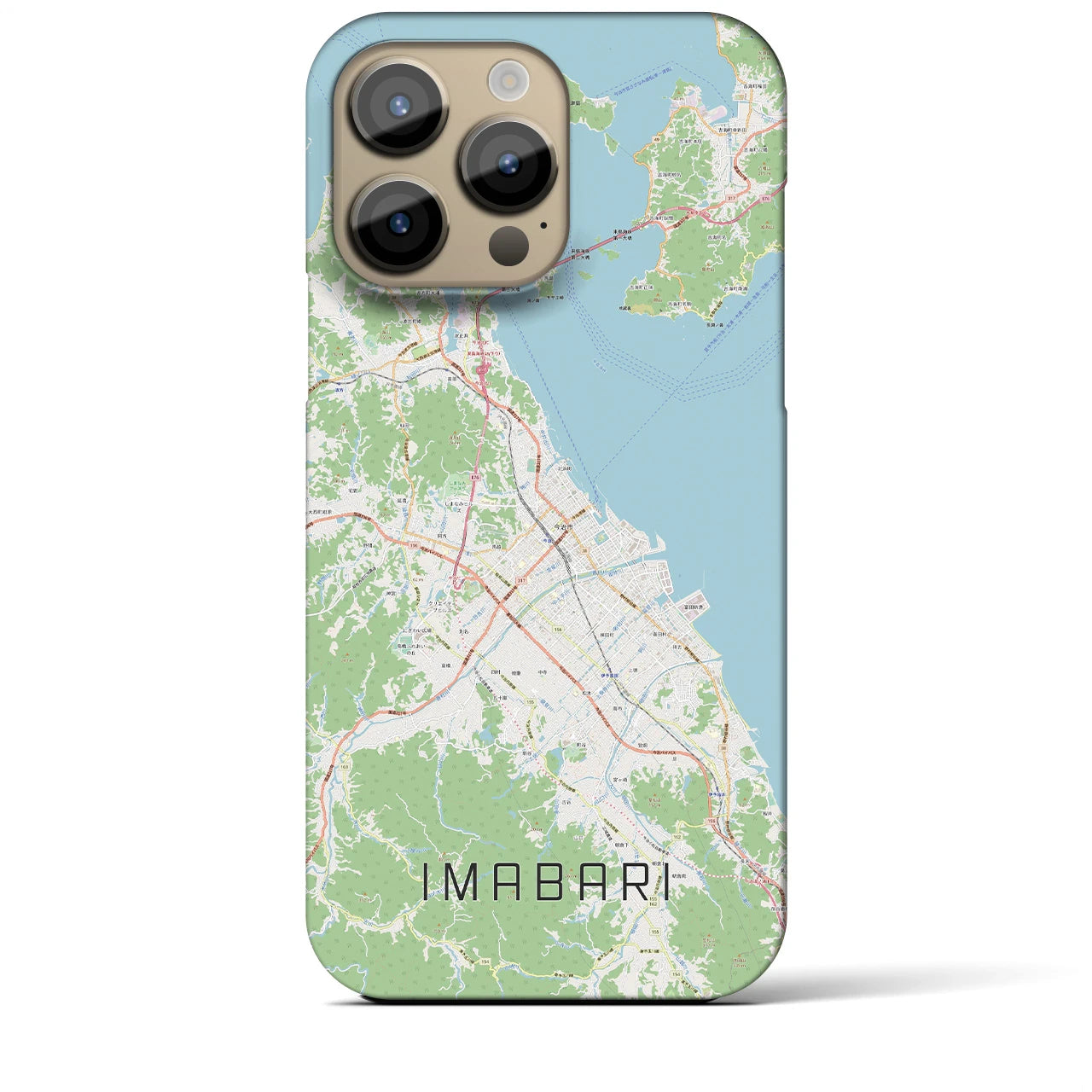 【今治2(愛媛県)】地図柄iPhoneケース(バックカバータイプ)