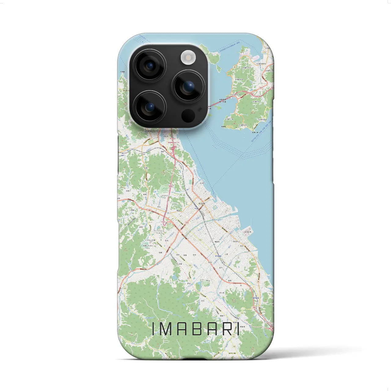 【今治2(愛媛県)】地図柄iPhoneケース(バックカバータイプ)
