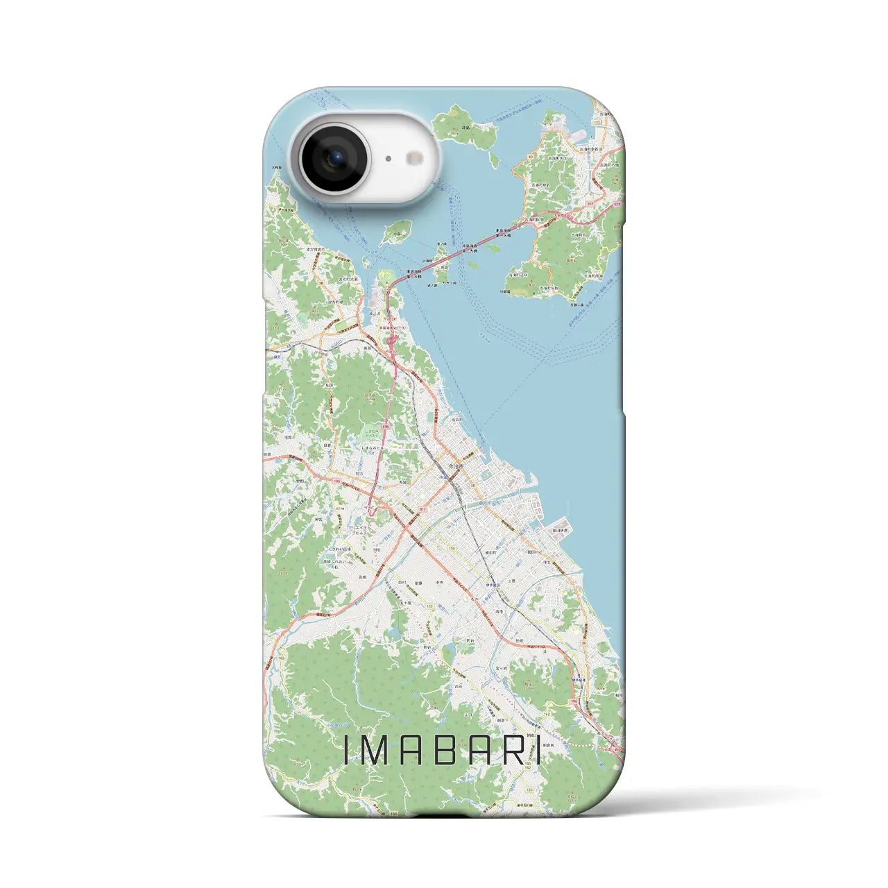 【今治2(愛媛県)】地図柄iPhoneケース(バックカバータイプ)