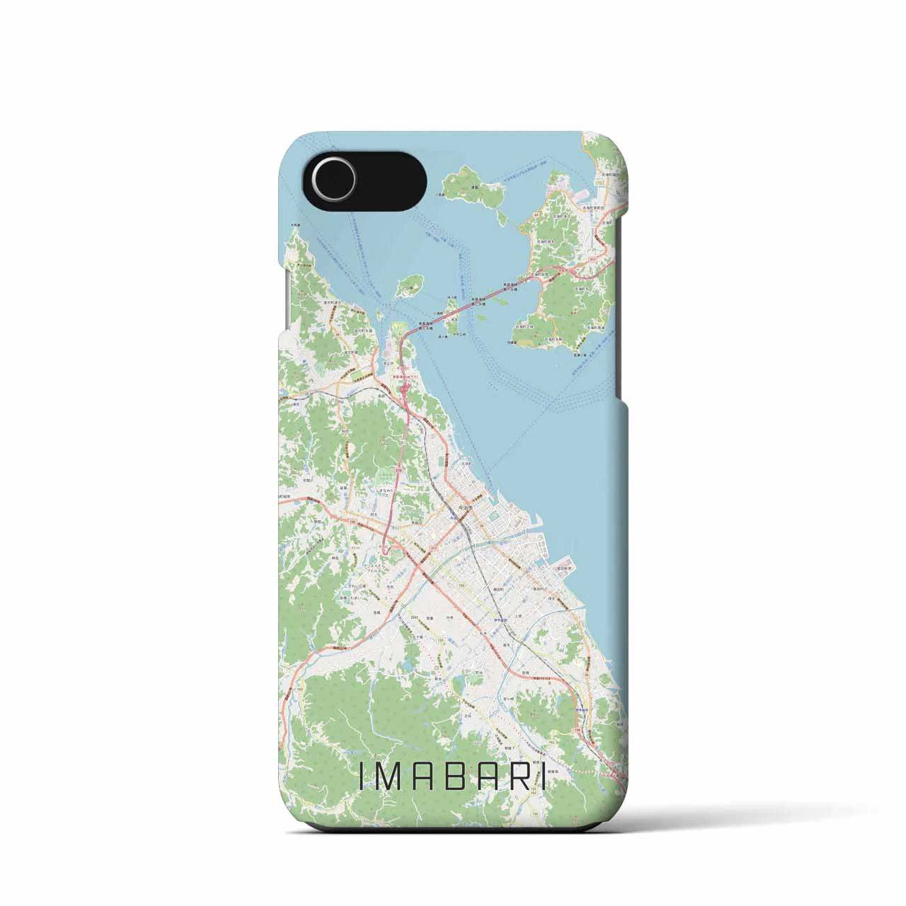 【今治2(愛媛県)】地図柄iPhoneケース(バックカバータイプ)