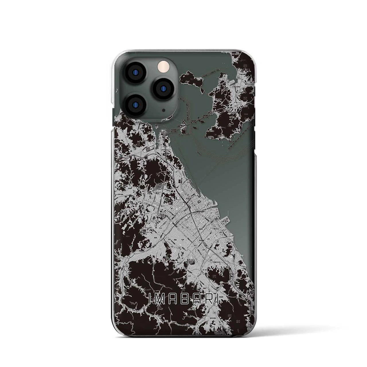 【今治2(愛媛県)】地図柄iPhoneケース(クリアタイプ)