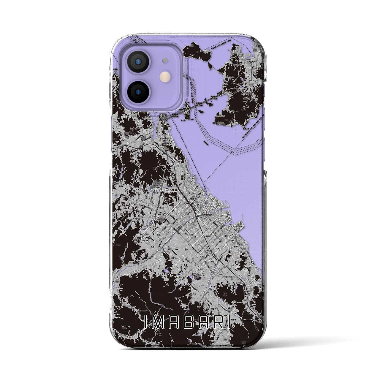 【今治2(愛媛県)】地図柄iPhoneケース(クリアタイプ)