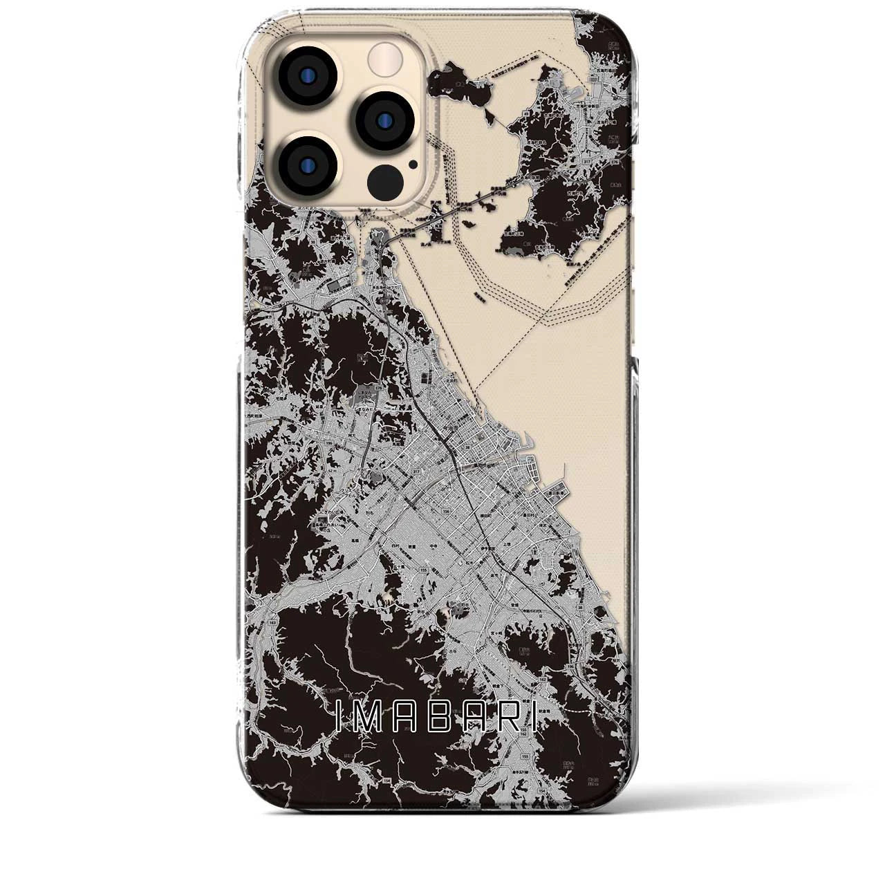 【今治2(愛媛県)】地図柄iPhoneケース(クリアタイプ)