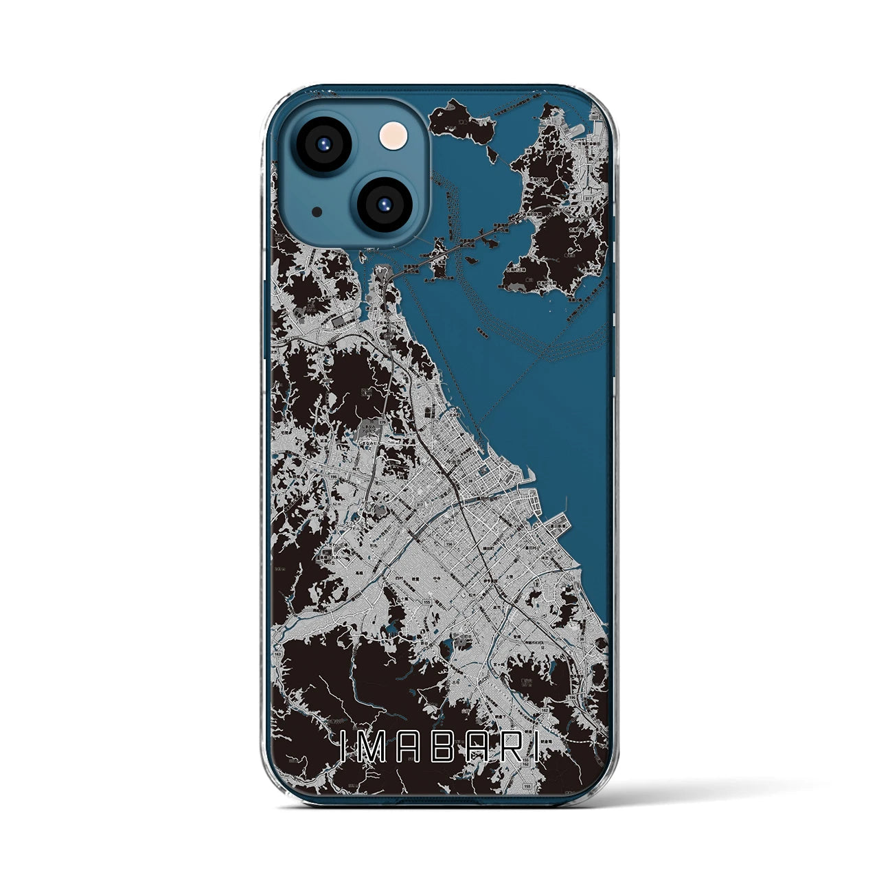 【今治2(愛媛県)】地図柄iPhoneケース(クリアタイプ)