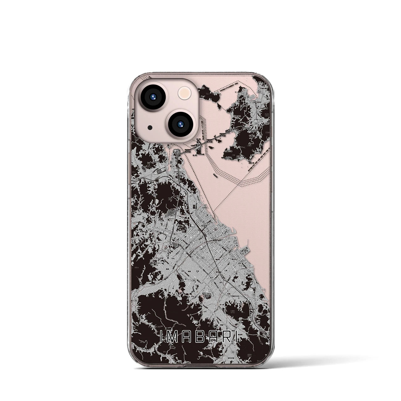 【今治2(愛媛県)】地図柄iPhoneケース(クリアタイプ)