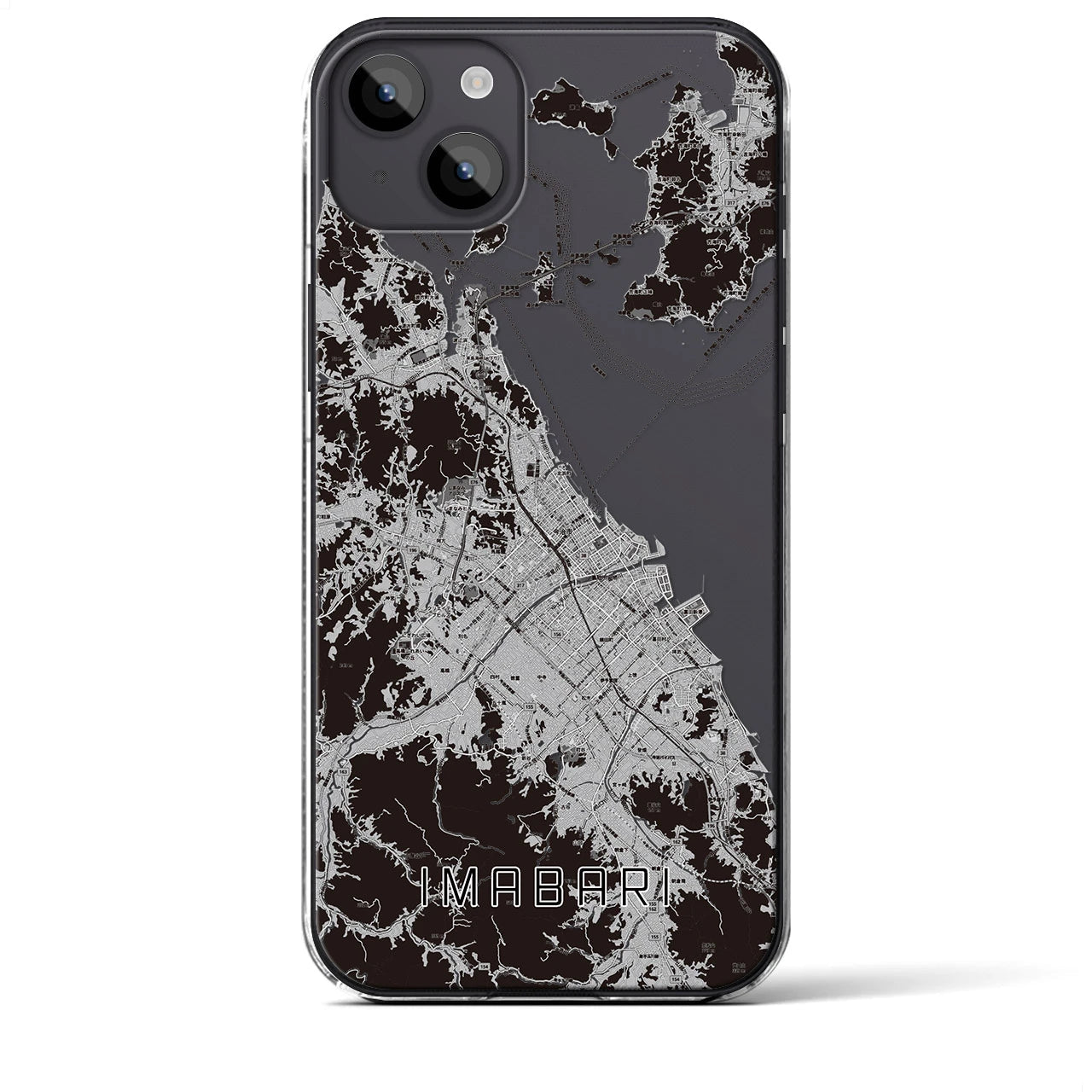 【今治2(愛媛県)】地図柄iPhoneケース(クリアタイプ)