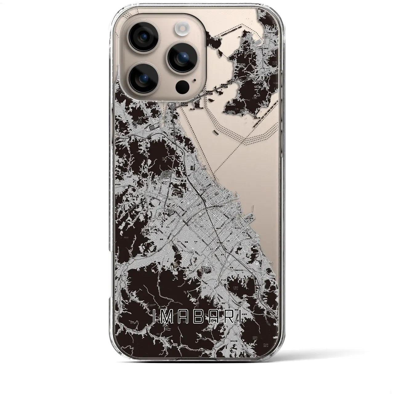 【今治2(愛媛県)】地図柄iPhoneケース(クリアタイプ)