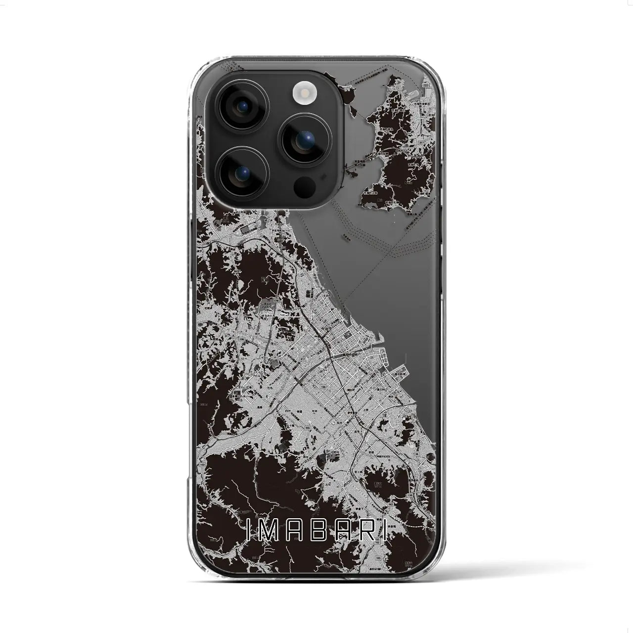 【今治2(愛媛県)】地図柄iPhoneケース(クリアタイプ)