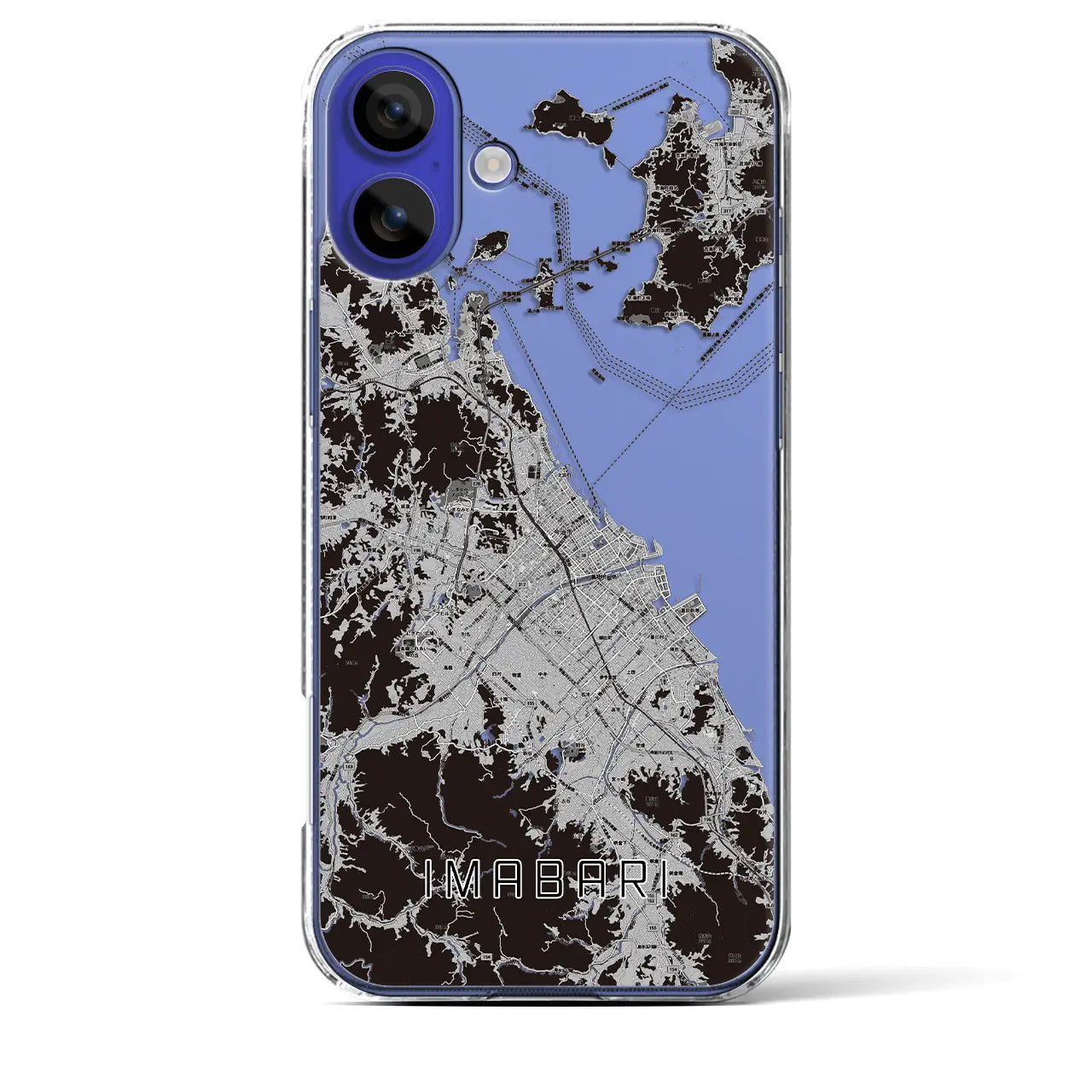 【今治2(愛媛県)】地図柄iPhoneケース(クリアタイプ)