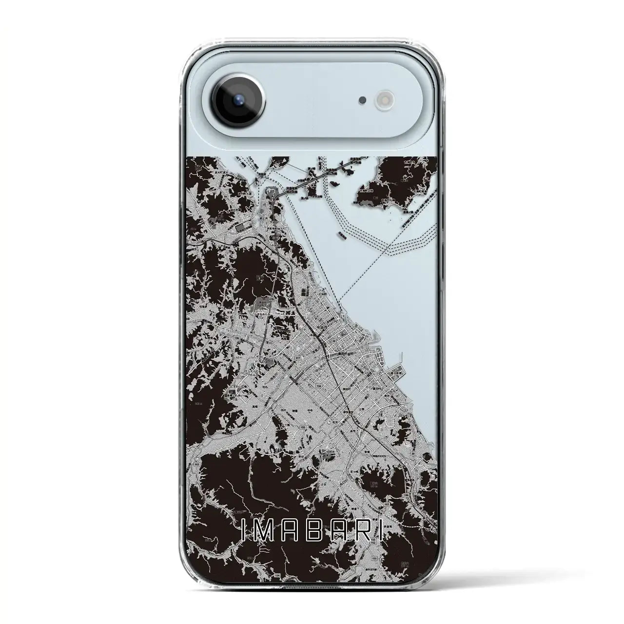 【今治2(愛媛県)】地図柄iPhoneケース(クリアタイプ)