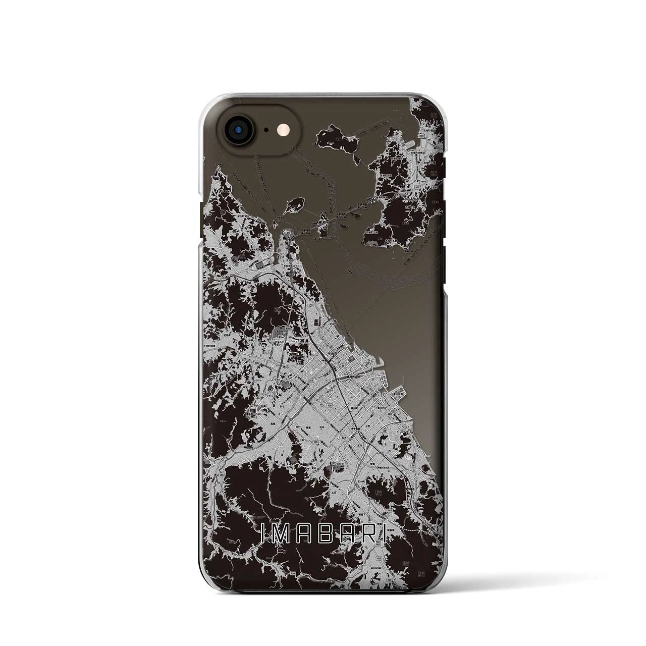 【今治2(愛媛県)】地図柄iPhoneケース(クリアタイプ)