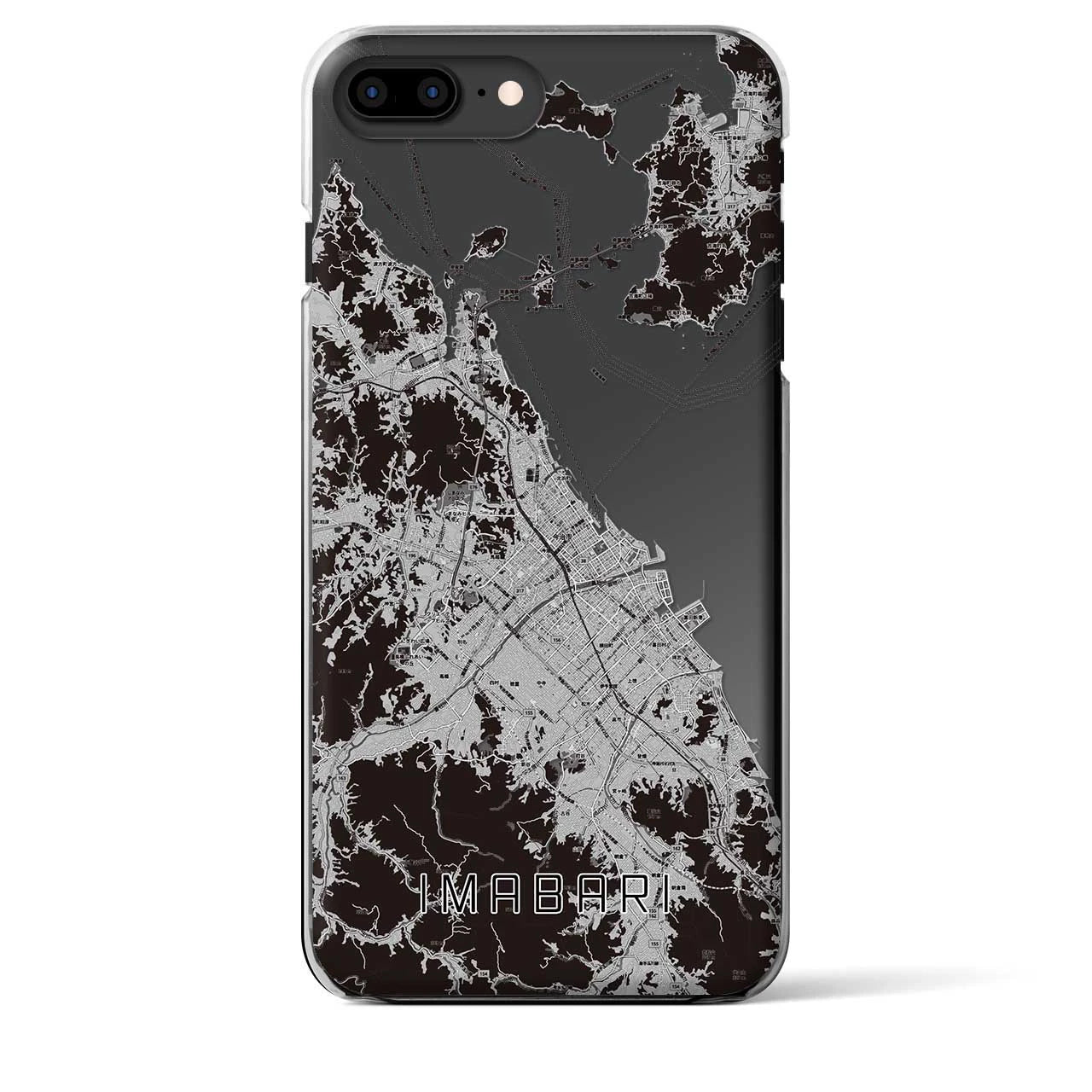 【今治2(愛媛県)】地図柄iPhoneケース(クリアタイプ)