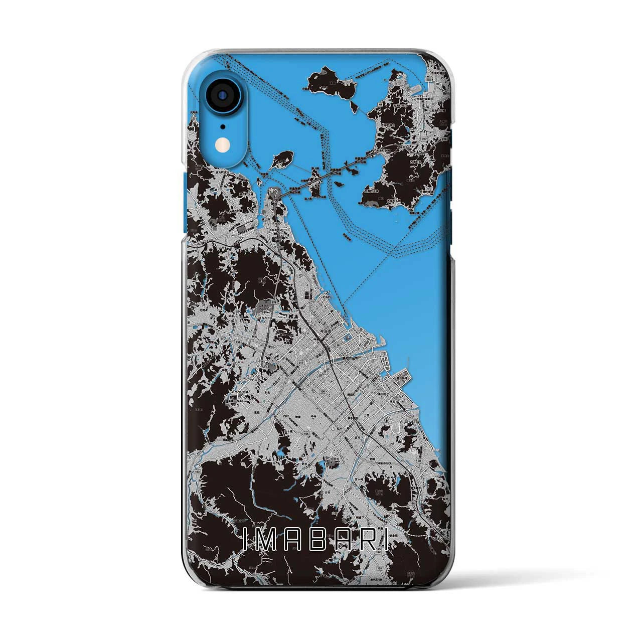 【今治2(愛媛県)】地図柄iPhoneケース(クリアタイプ)