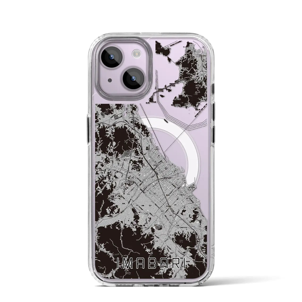 【今治2(愛媛県)】地図柄iPhoneケース(MagSafeタイプ)