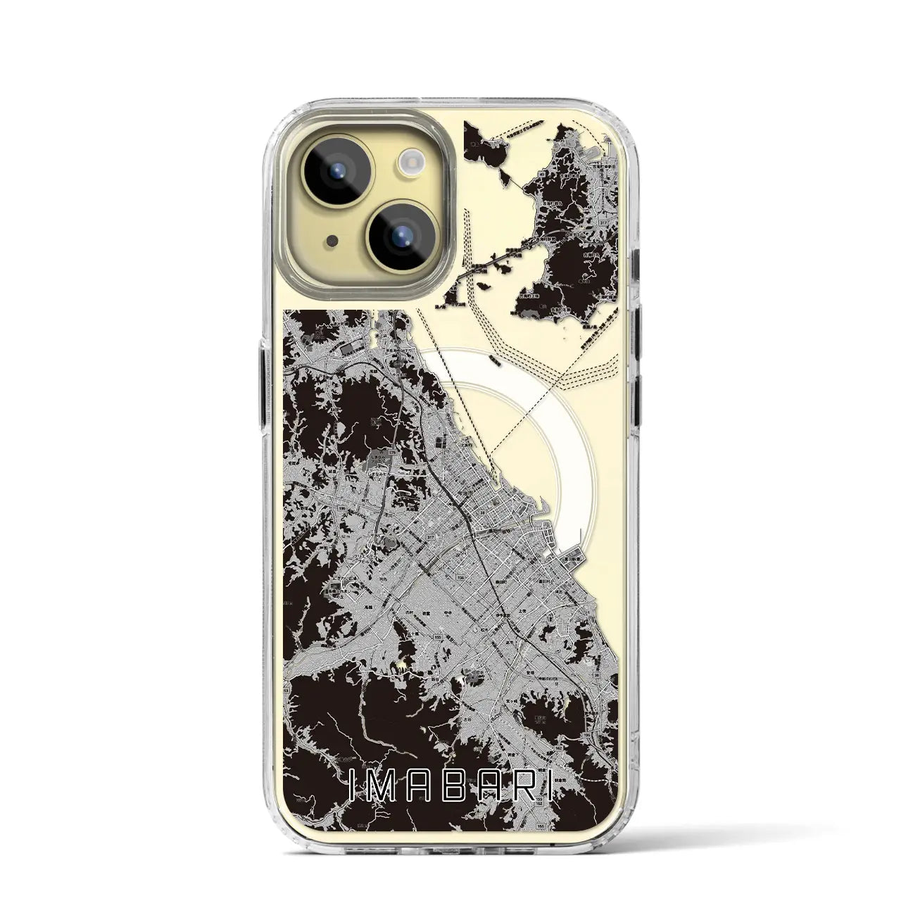 【今治2(愛媛県)】地図柄iPhoneケース(MagSafeタイプ)