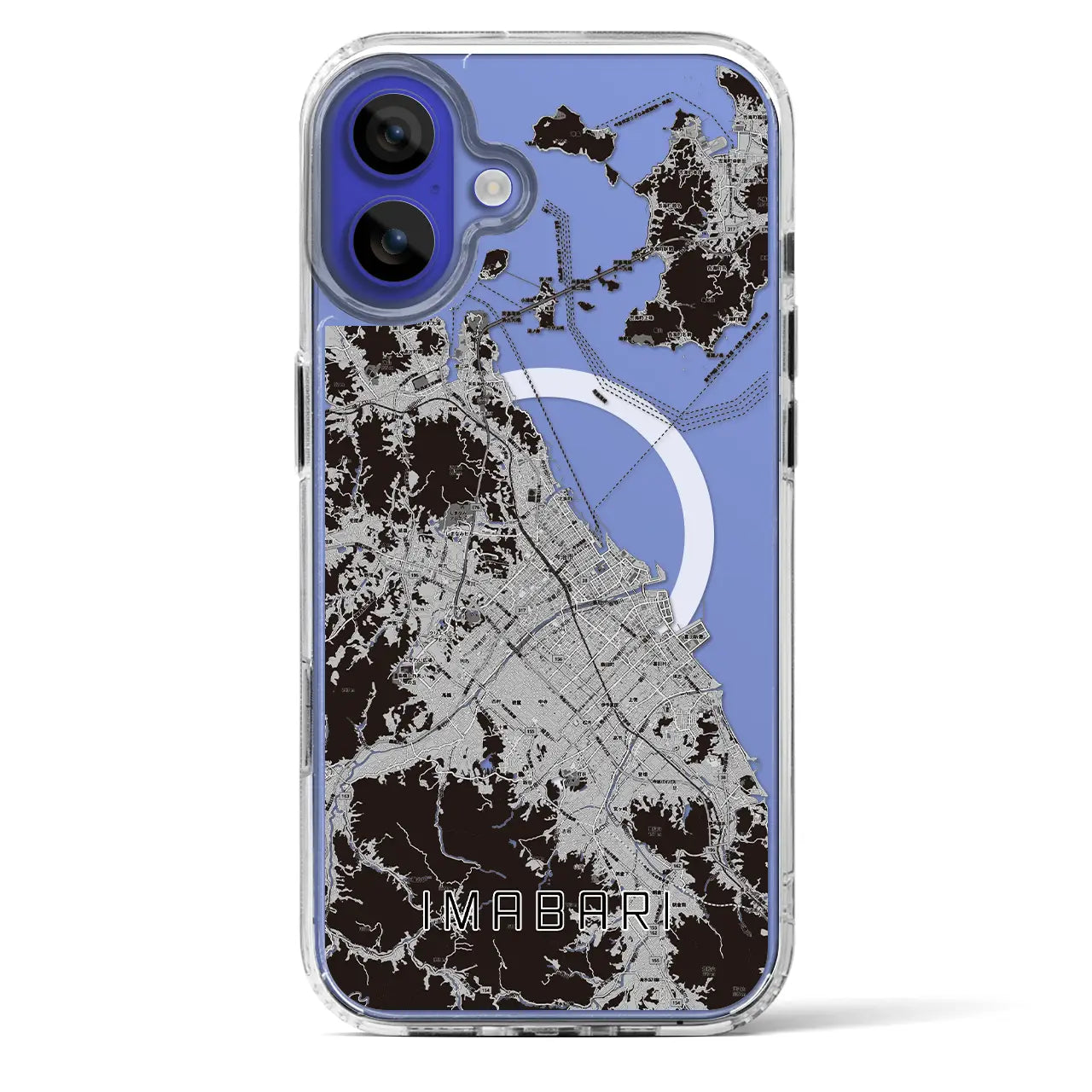 【今治2(愛媛県)】地図柄iPhoneケース(MagSafeタイプ)