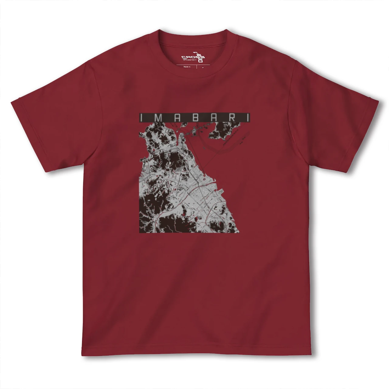 【今治2(愛媛県)】地図柄ヘビーウェイトTシャツ