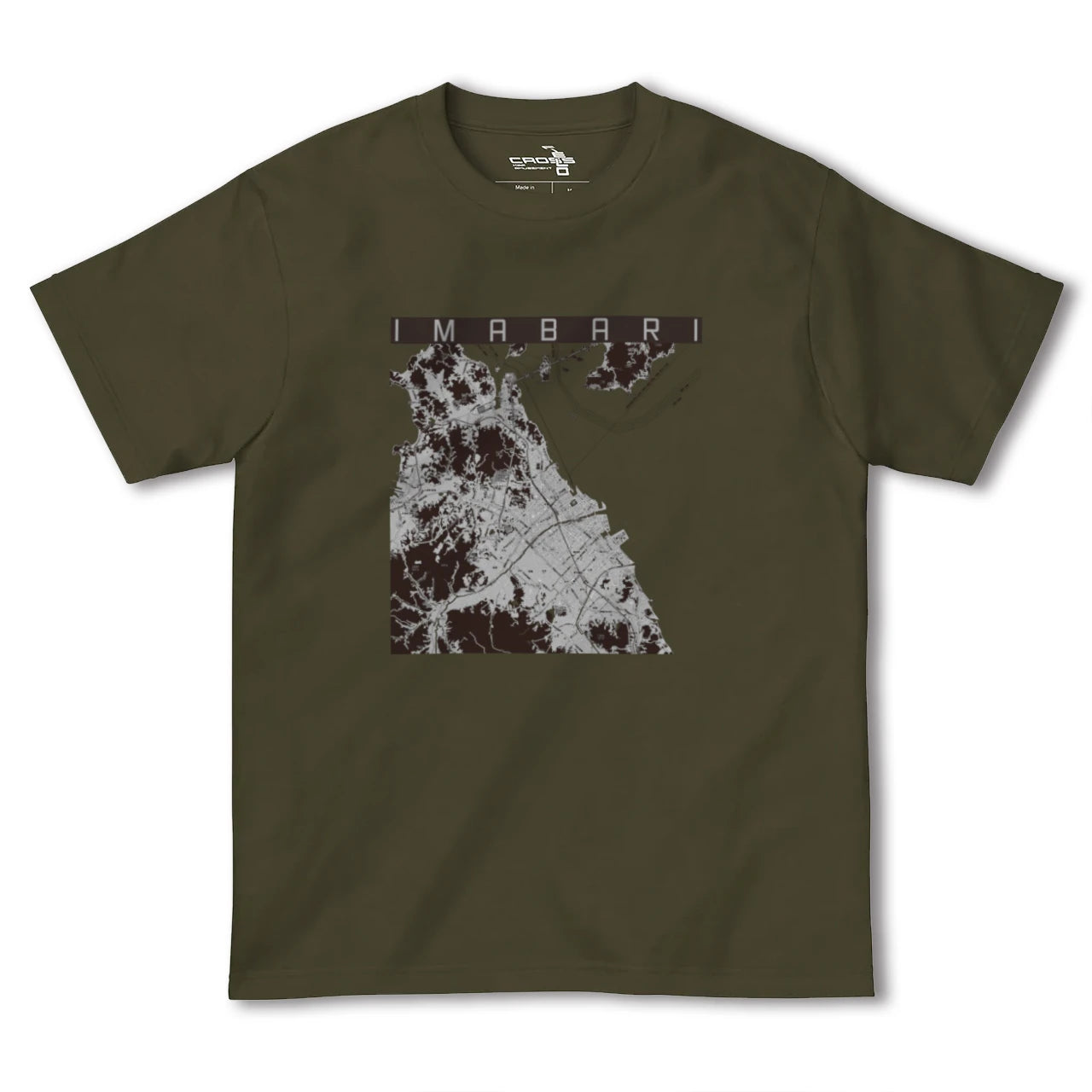 【今治2(愛媛県)】地図柄ヘビーウェイトTシャツ