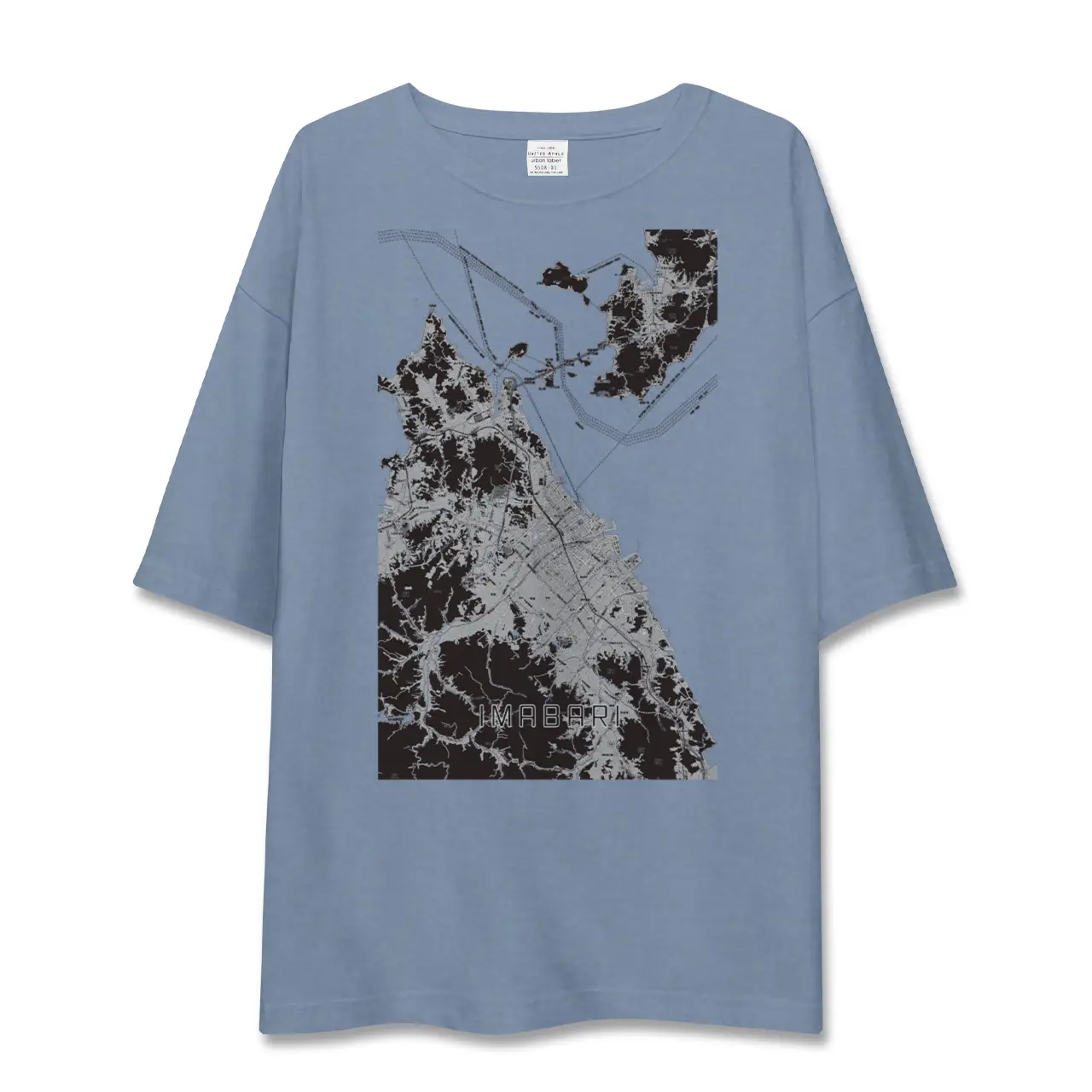 【今治2(愛媛県)】地図柄ビッグシルエットTシャツ