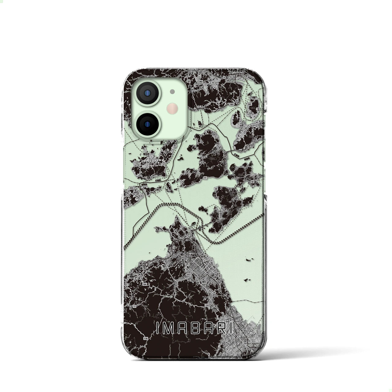 【今治3(愛媛県)】地図柄iPhoneケース(クリアタイプ)