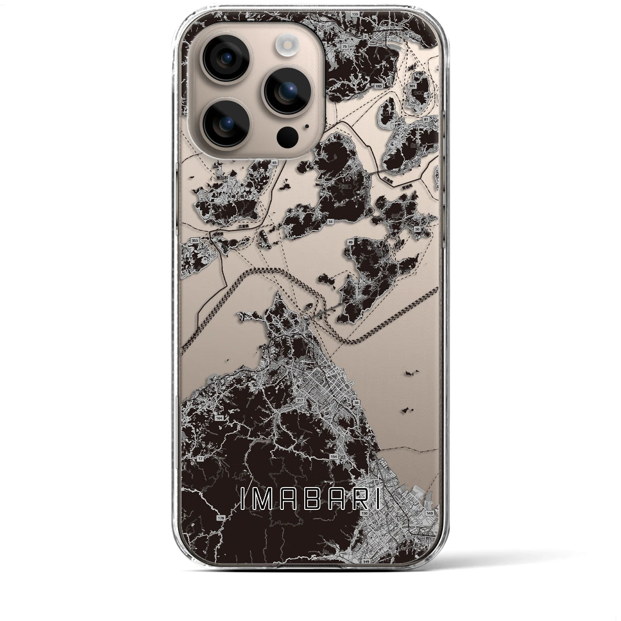 【今治3(愛媛県)】地図柄iPhoneケース(クリアタイプ)